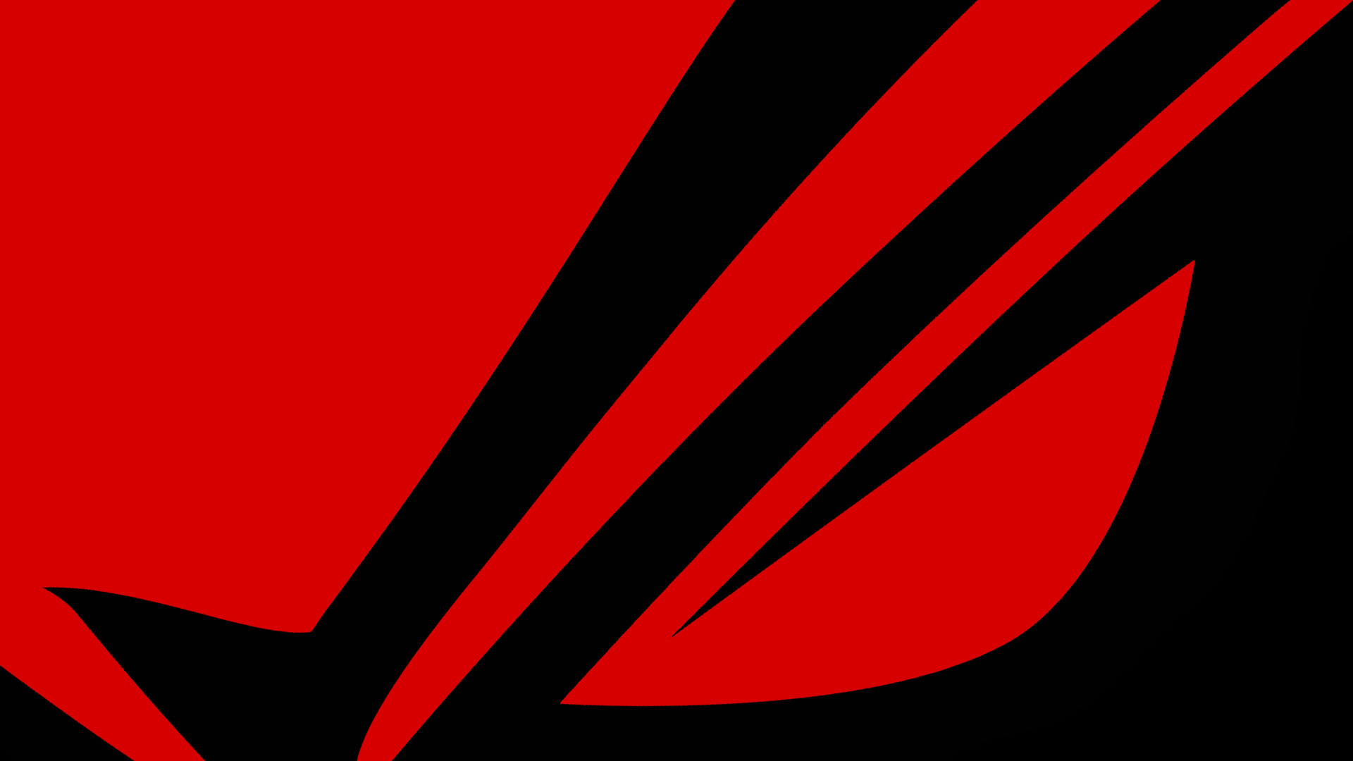 Asus ROG, Logo, Rosso e nero, Primo piano, Full HD, sfondo per portatile