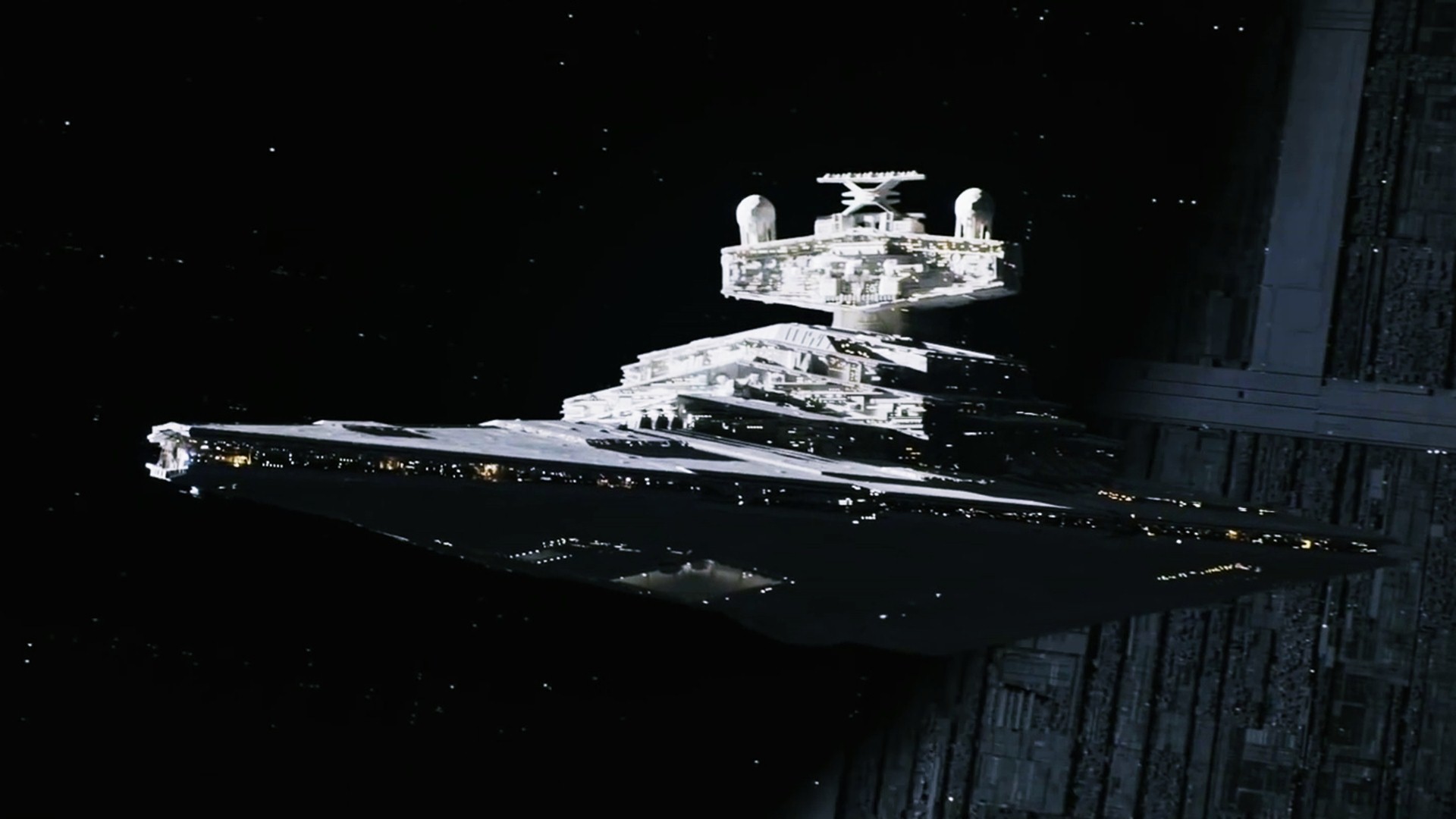 Star Destroyer, Spazio, Star Wars, Full HD, sfondo desktop