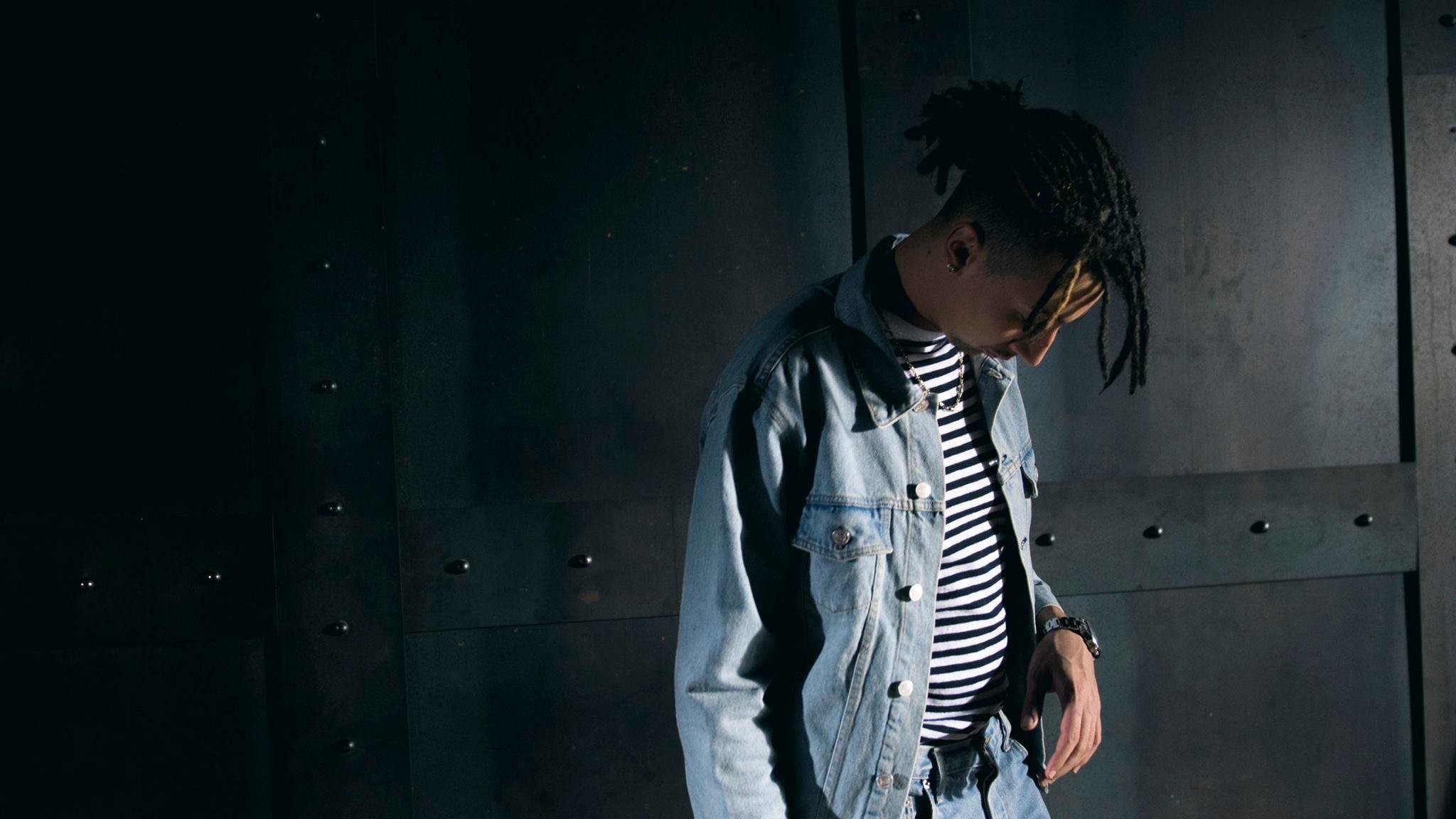 Rapper, Treccine, Giacca di jeans, Buio, Full HD, sfondo Windows 11