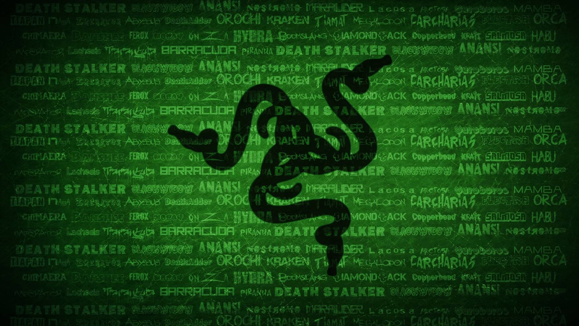 Razer, Logo Razer, DeathStalker, BlackWidow, Testo, Verde, Full HD 1080p, sfondo desktop
