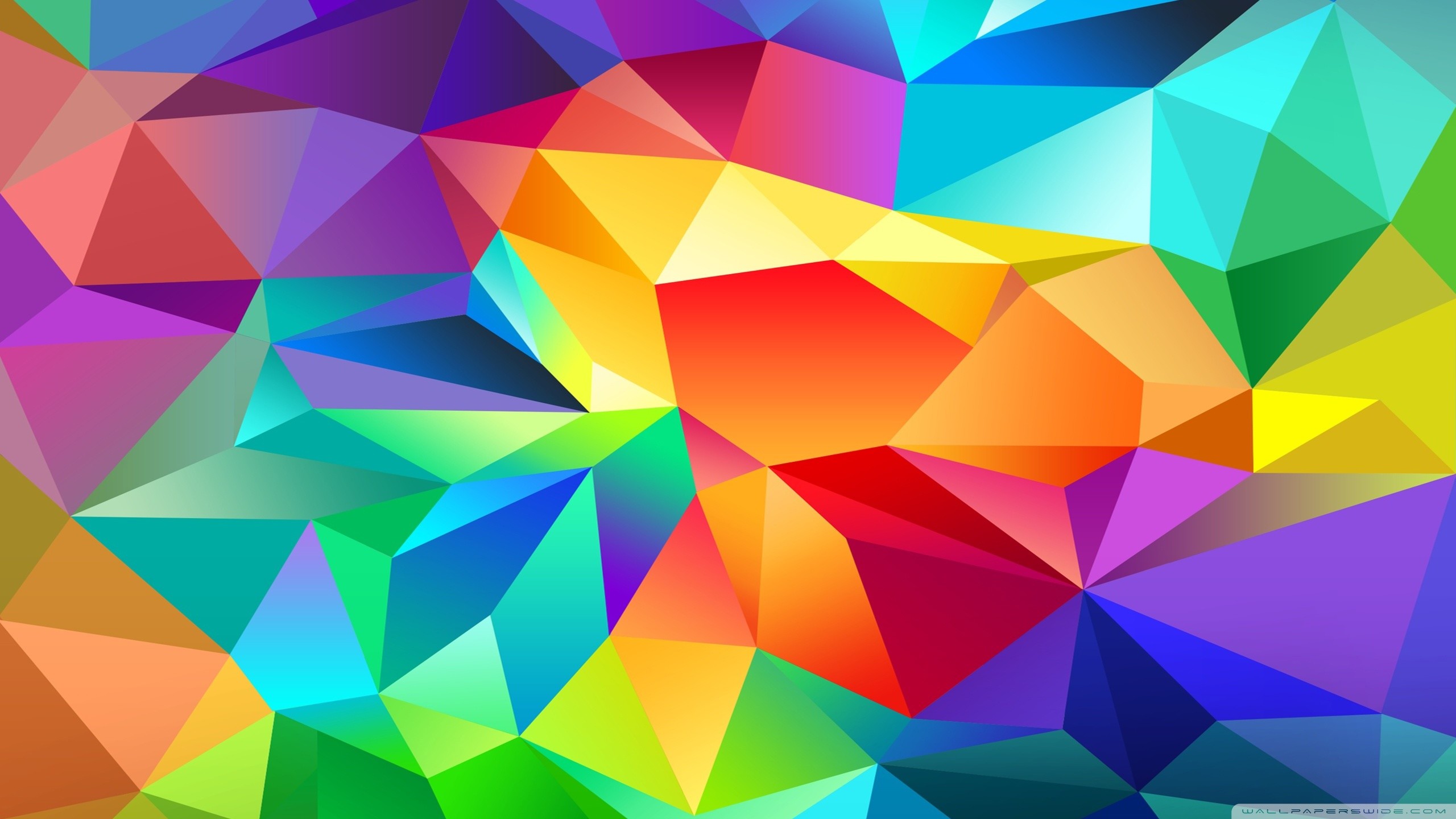 Samsung Galaxy S5, Low poly, Colori vivaci, Geometrico, 2K, wallpaper desktop