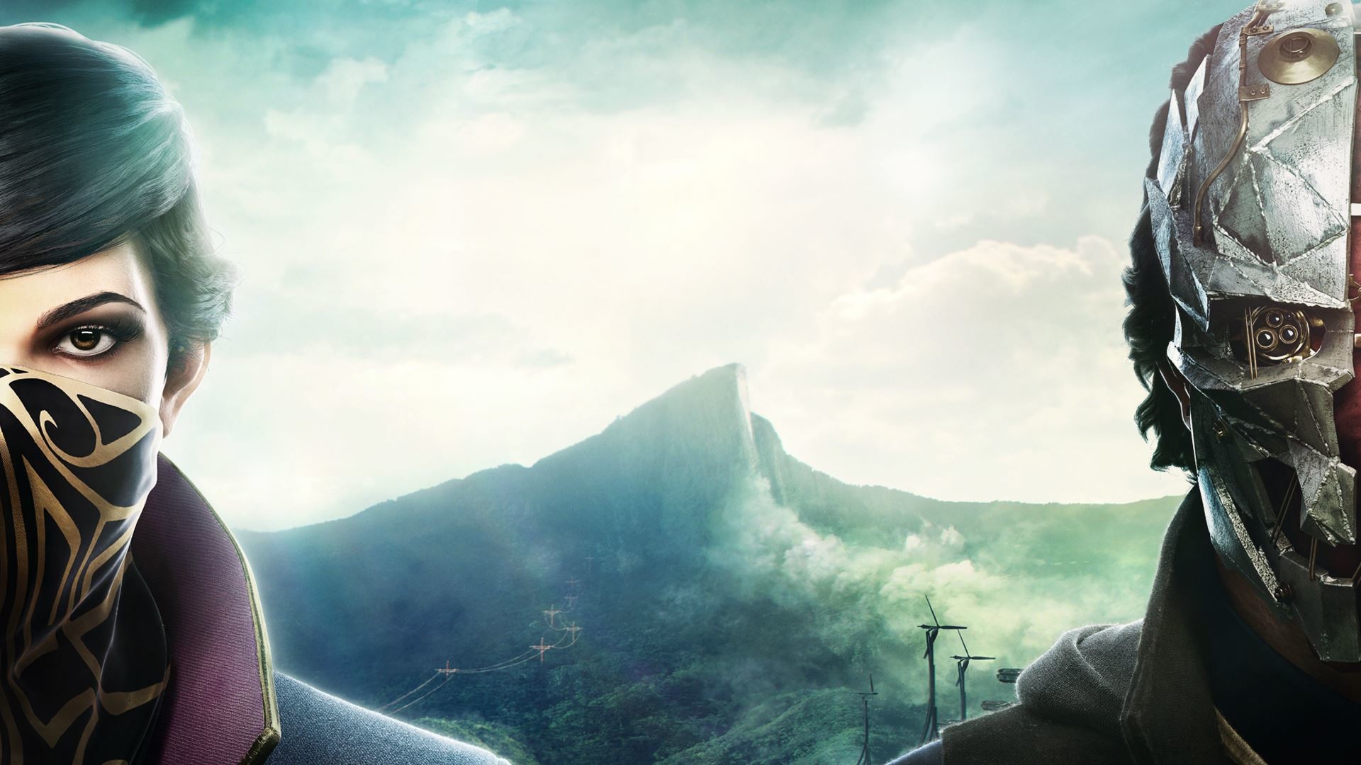 Emily Kaldwin, Corvo Attano, Dishonored 2, Karnaca, Montagna, Full HD, sfondo per portatile