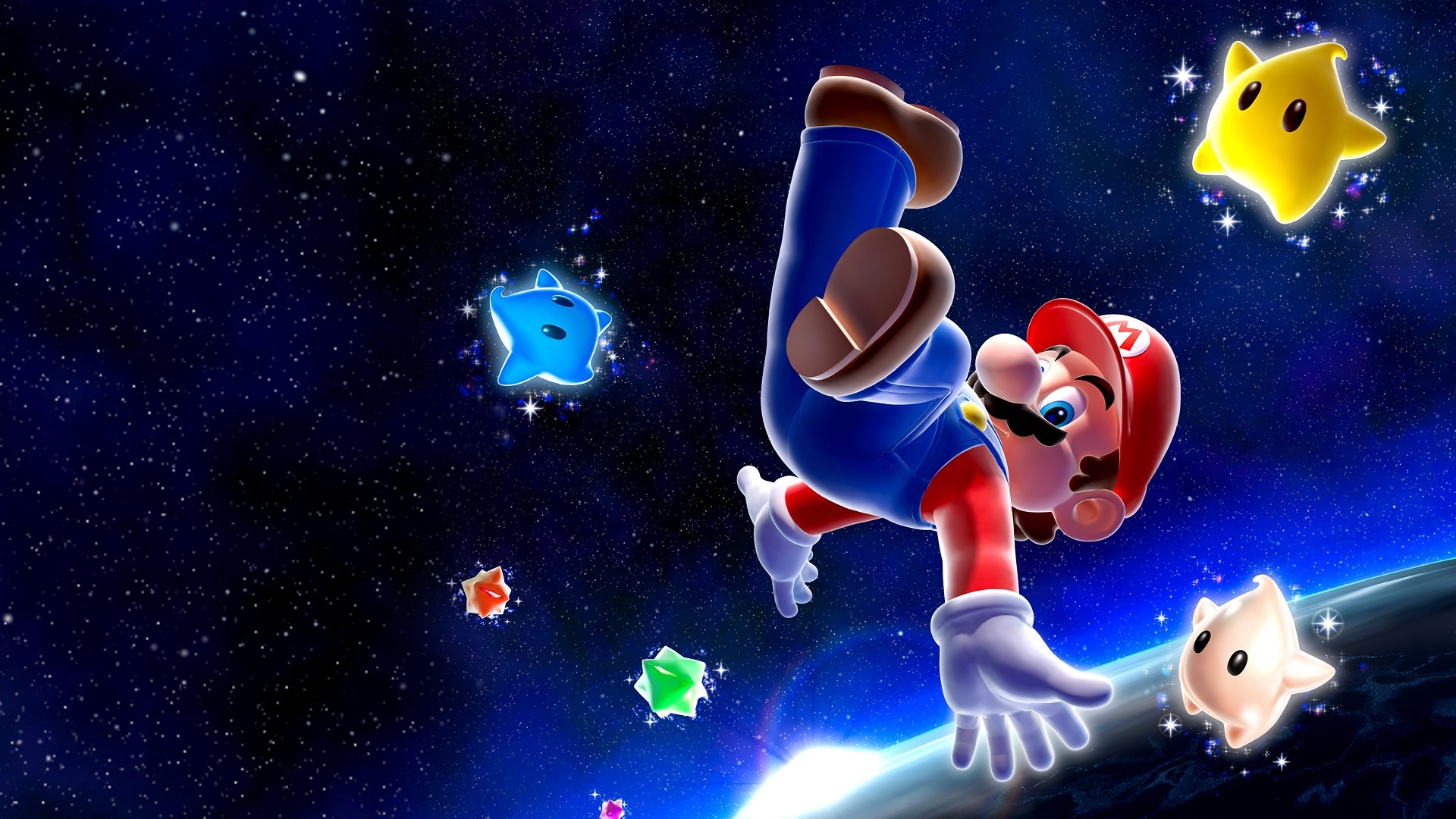Super Mario Galaxy, Mario, Nintendo, Spazio, Stelle, wallpaper per computer