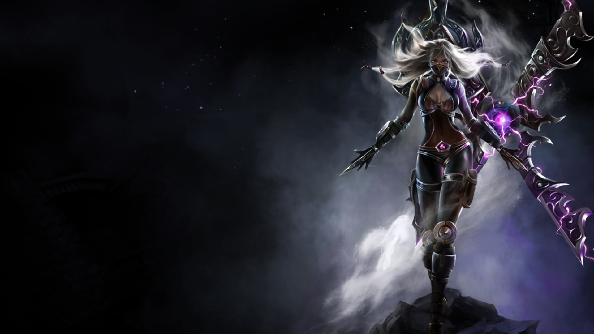 Guerriera, Arma, Spazio, Fantasy, 16:9 Full HD, wallpaper widescreen