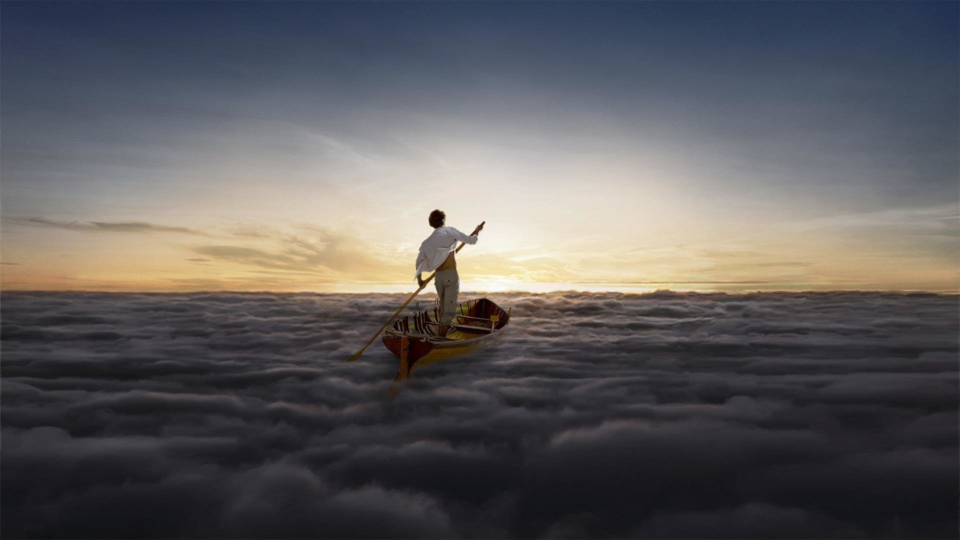 Pink Floyd, The Endless River, Barca, Nuvole, Full HD, sfondo per PC e portatile