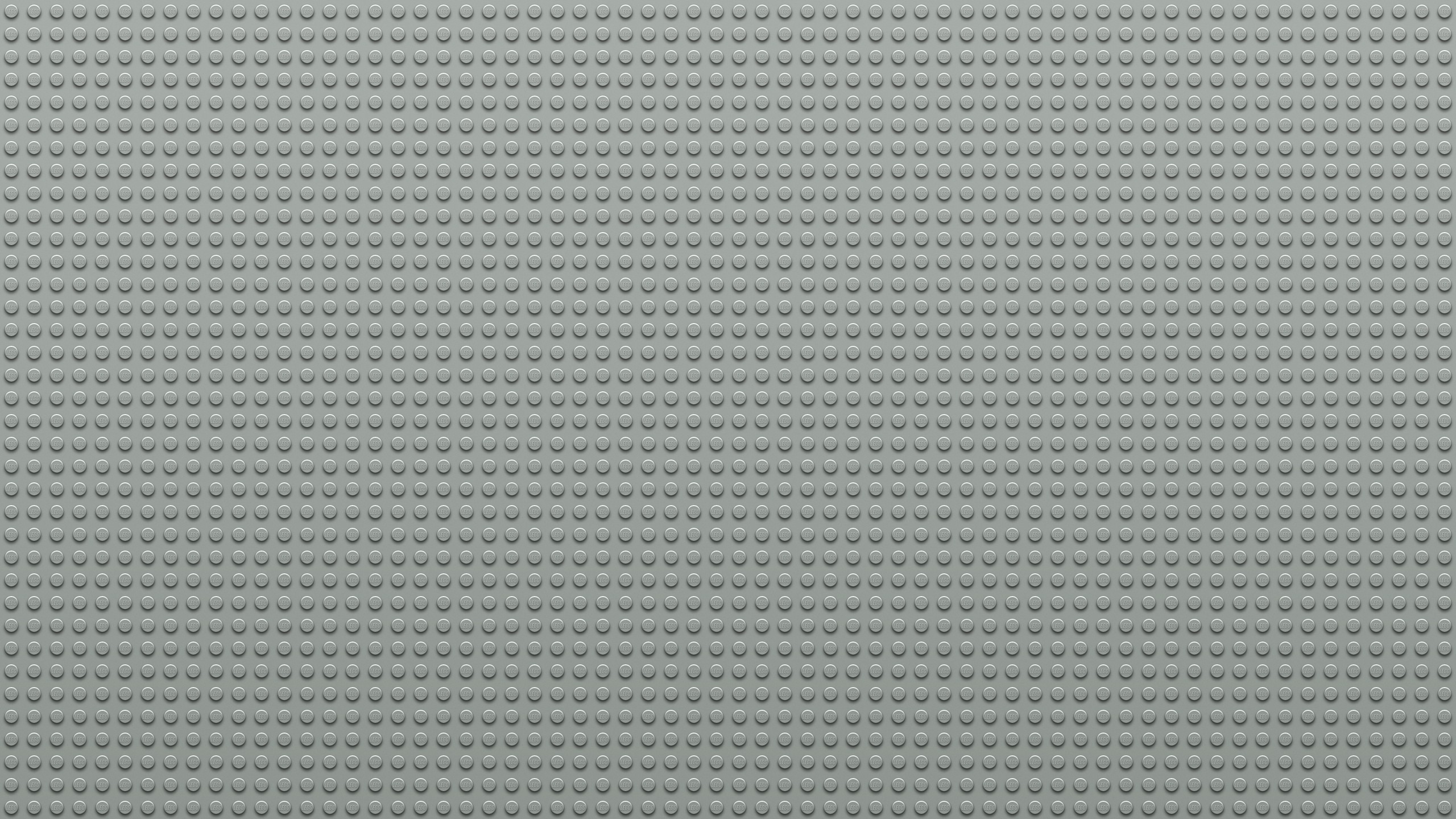 Piastra LEGO, Mattoncini, Grigio, Texture, 2560x1440, wallpaper desktop