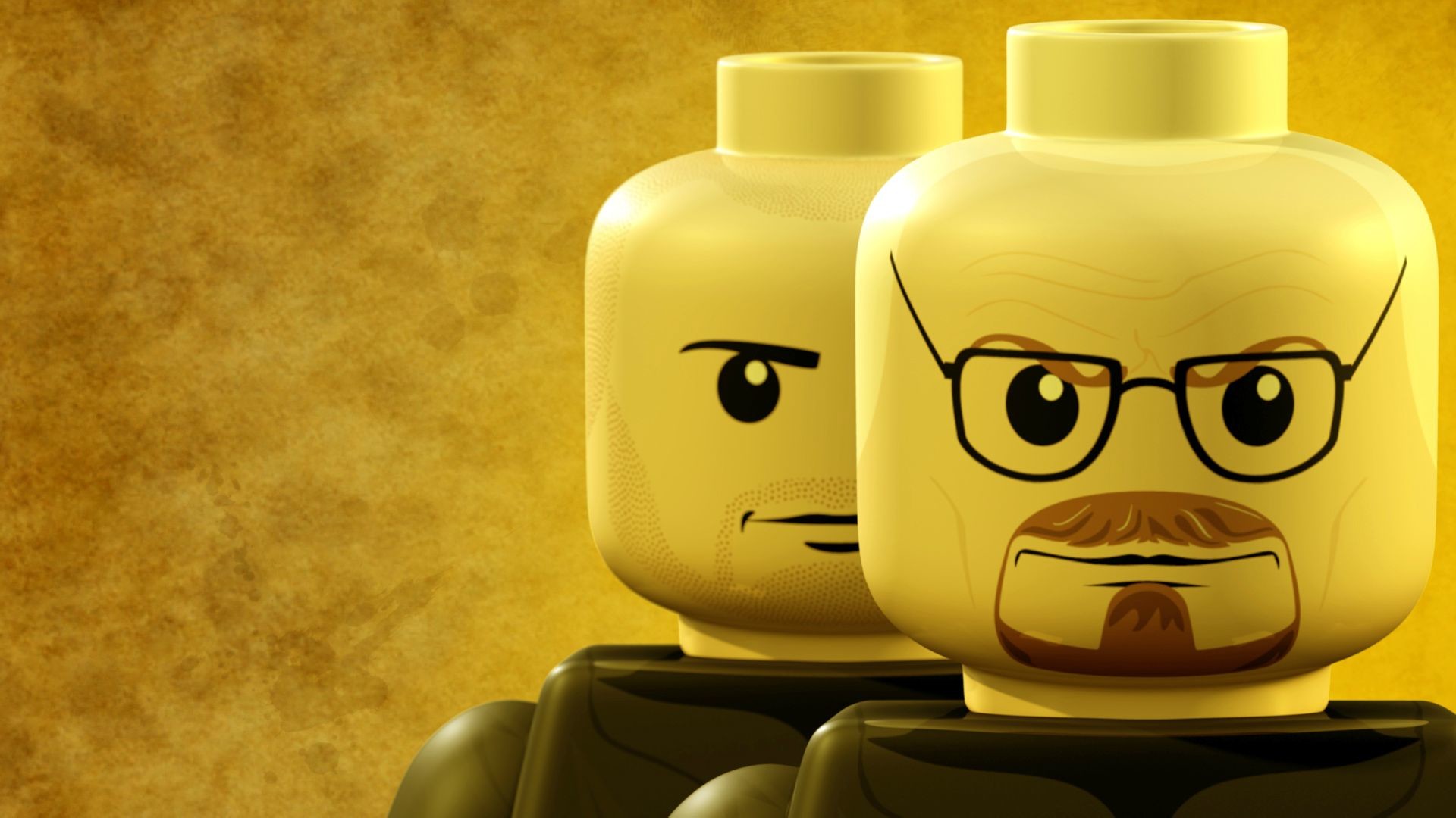 Walter White, Jesse Pinkman, Breaking Bad, LEGO, Giallo, Full HD 1080p, sfondo desktop