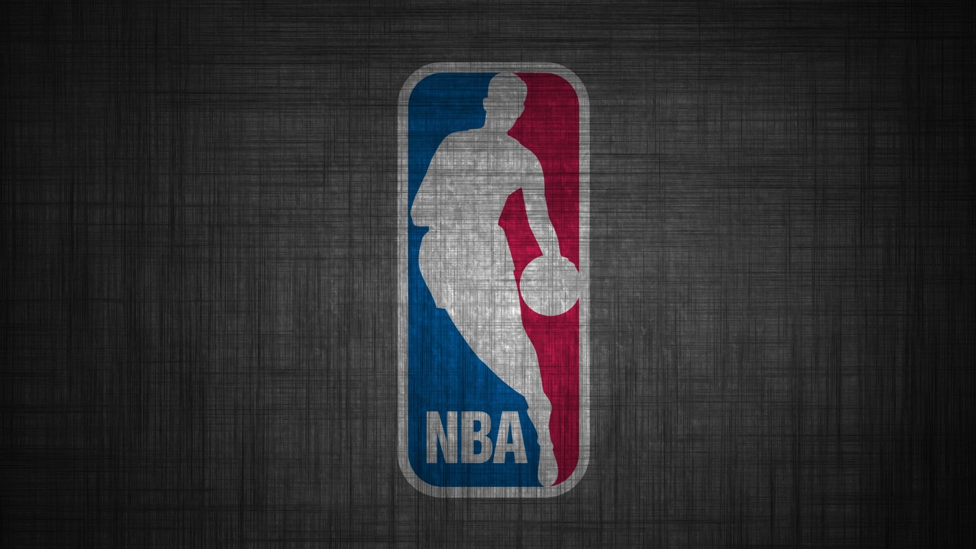 NBA, Logo, Texture grigia, 1920x1080, immagine di sfondo