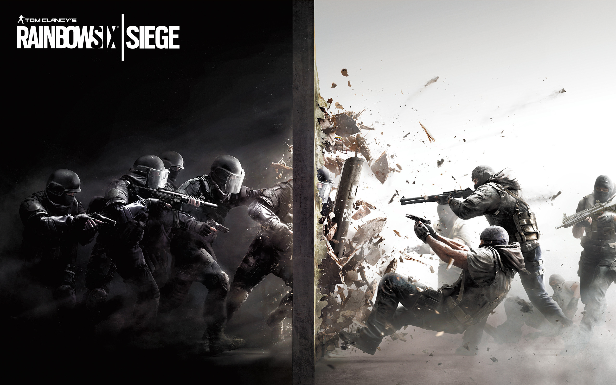 Tom Clancy's Rainbow Six Siege, Breccia nel muro, Operatori, Logo, sfondo desktop 1600p