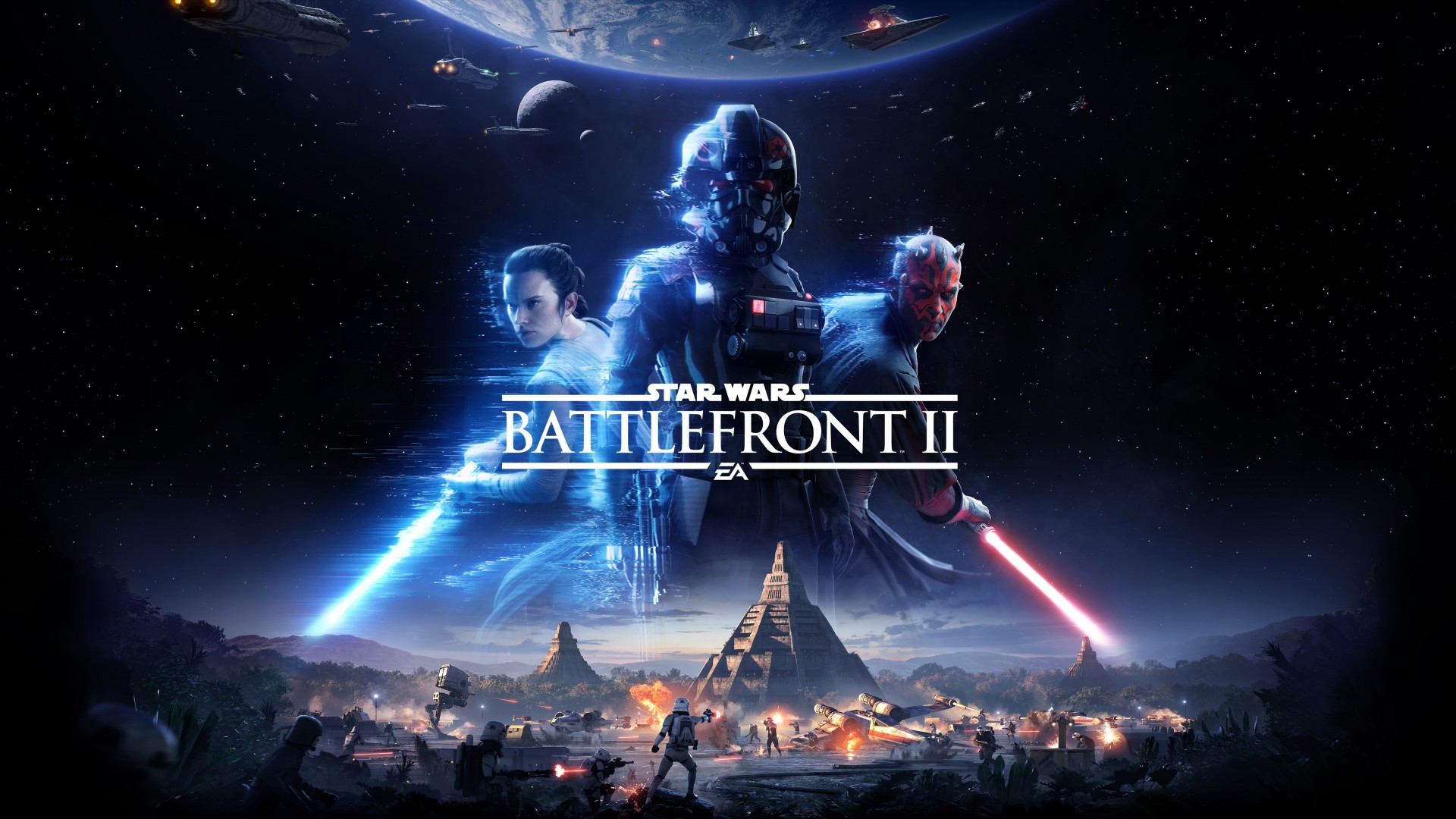 Star Wars Battlefront II, Iden Versio, Rey, Darth Maul, EA, Full HD 1080p, sfondo desktop