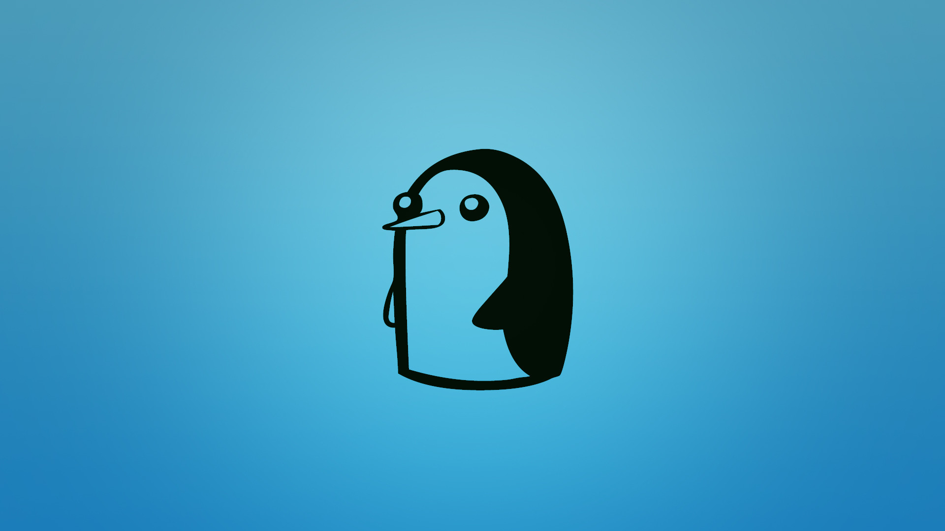Gunter, Adventure Time, Pinguino, Minimalismo, 1920x1080, immagine di sfondo