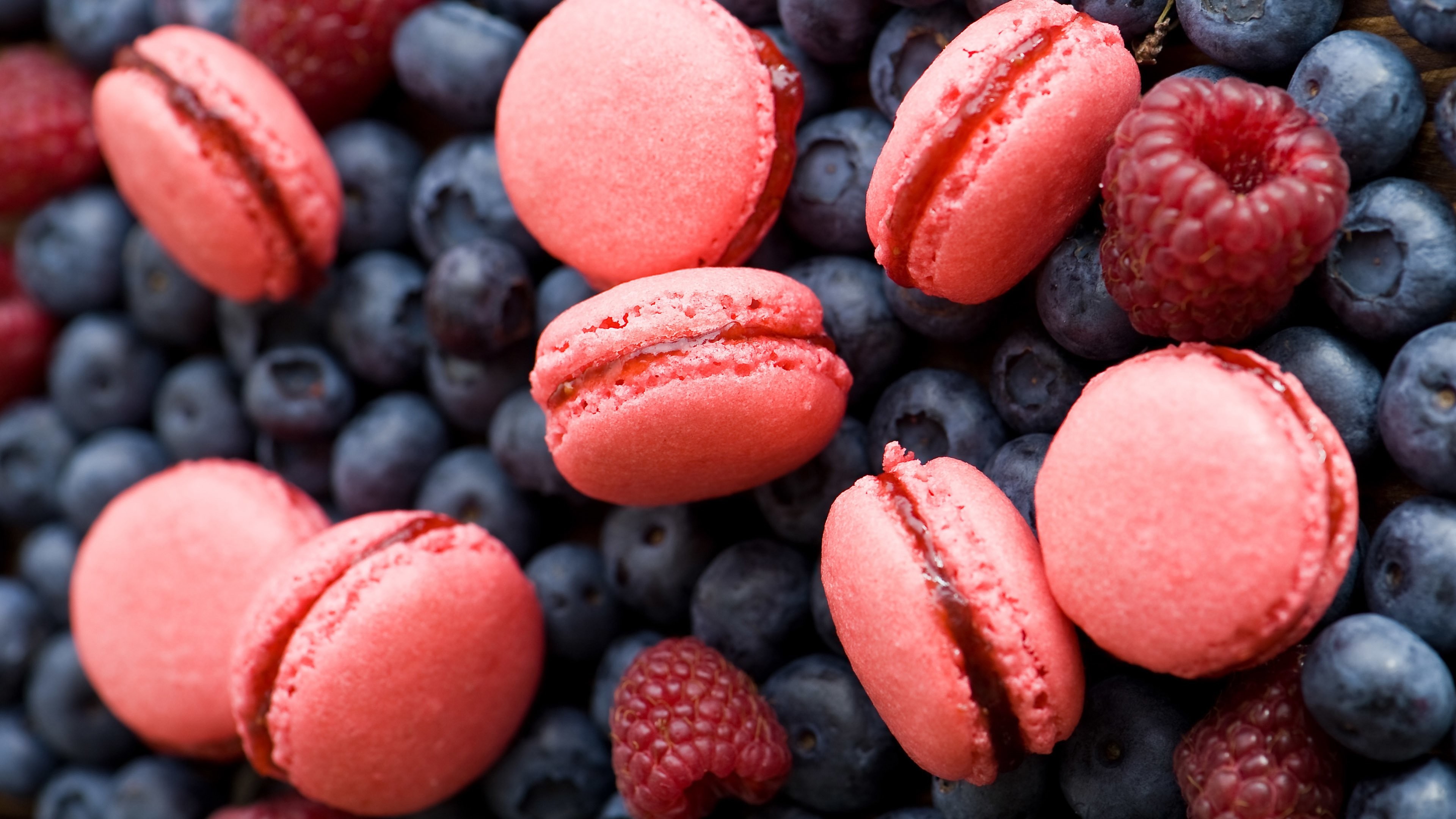 Macarons, Mirtilli, Lamponi, immagine di sfondo iPhone