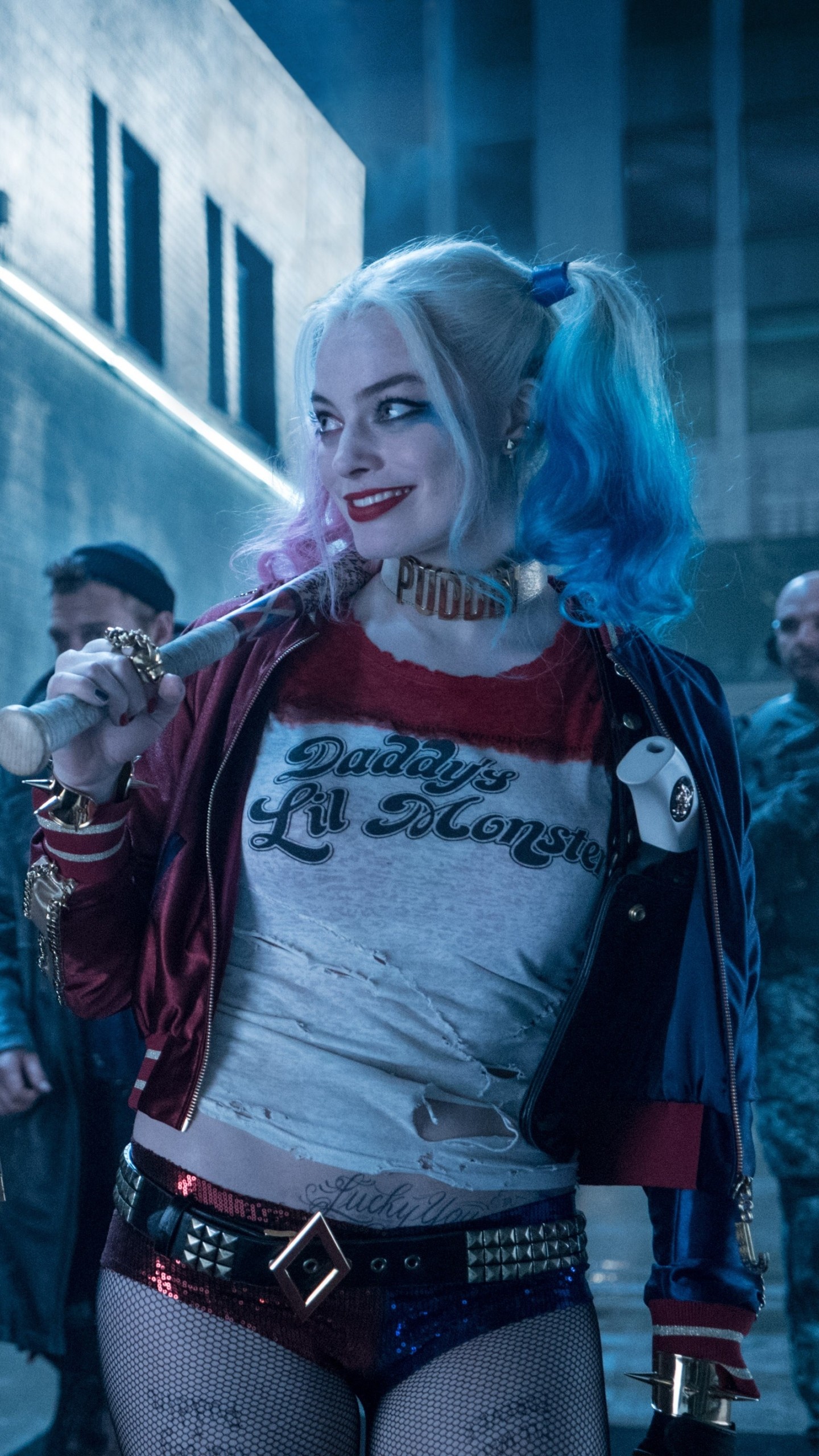 Harley Quinn, Margot Robbie, Suicide Squad, Mazza da baseball, QHD+, schermata di blocco del cellulare