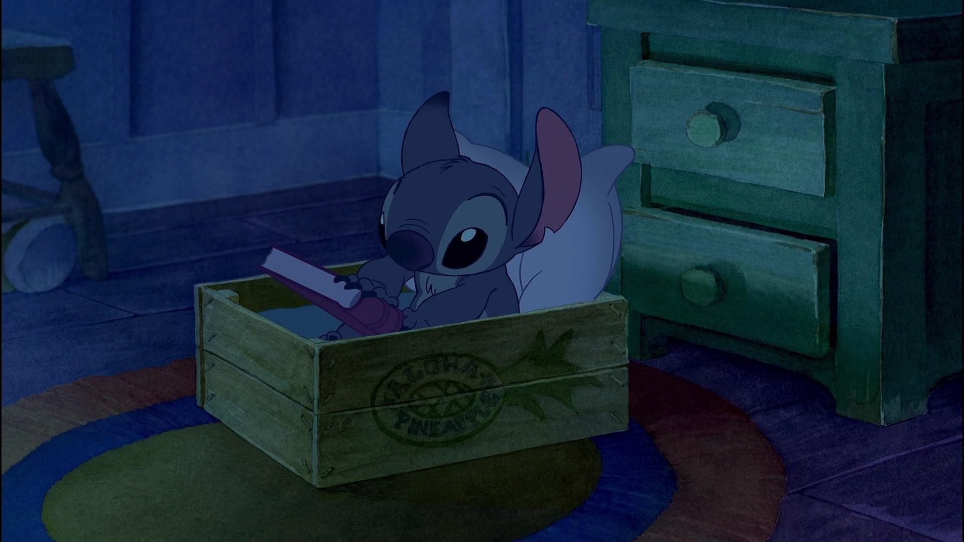 Stitch, Cassetta, Lilo & Stitch, Notte, 16:9 Full HD, wallpaper widescreen