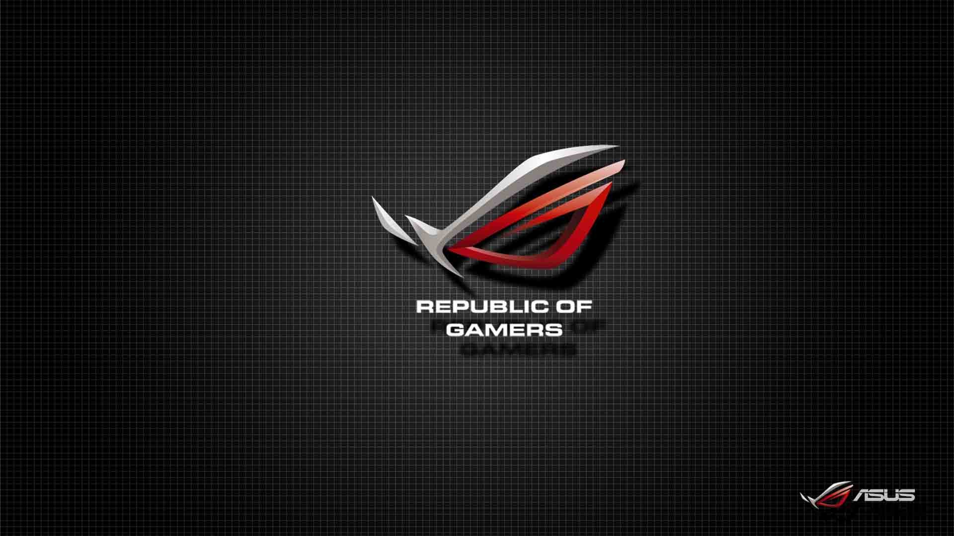 Asus ROG, Logo, Fibra di carbonio, Sfondo nero, Full HD, wallpaper desktop