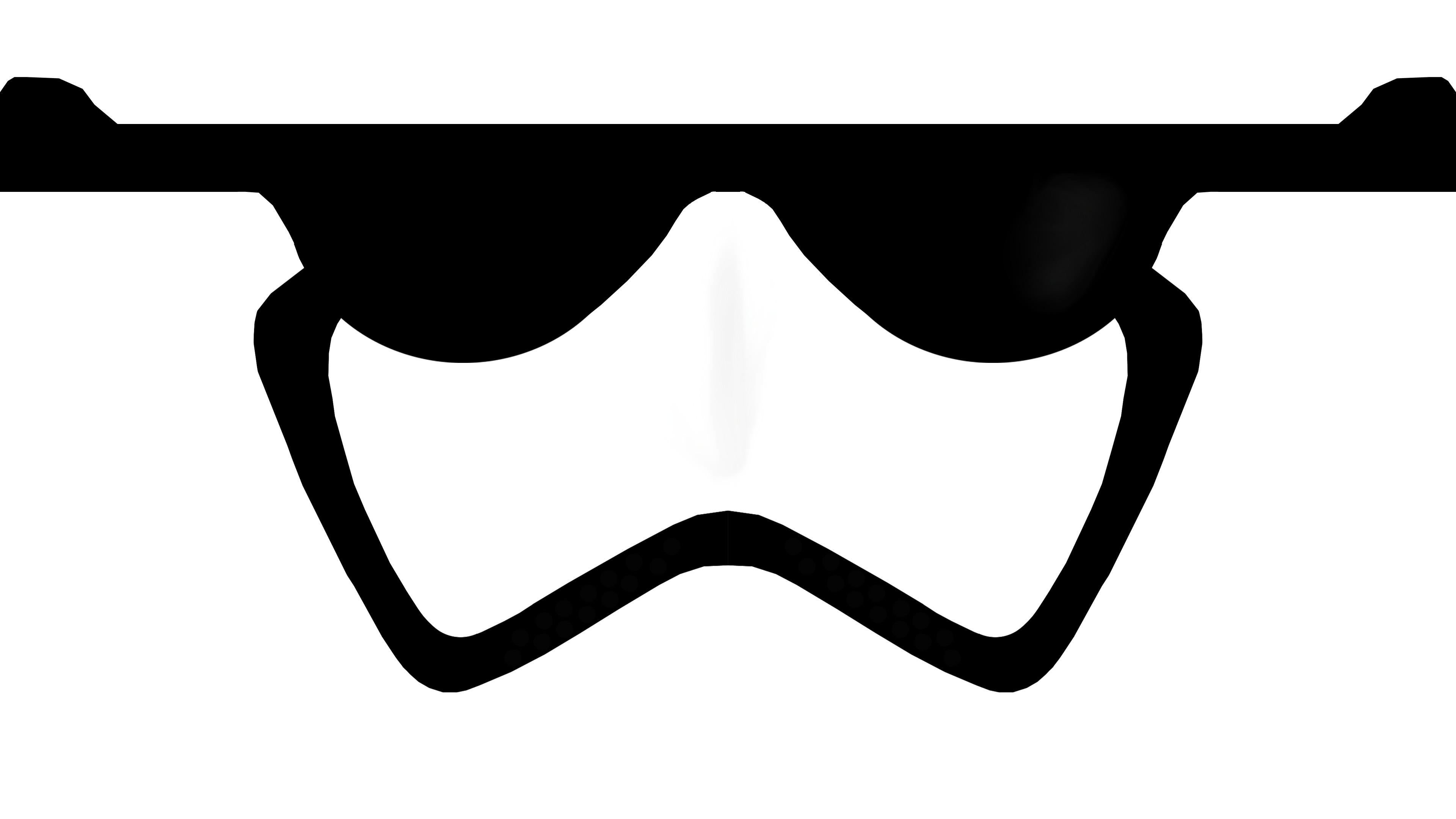 Stormtrooper del Primo Ordine, Star Wars, Minimalismo, Bianco e nero, sfondo Windows 11