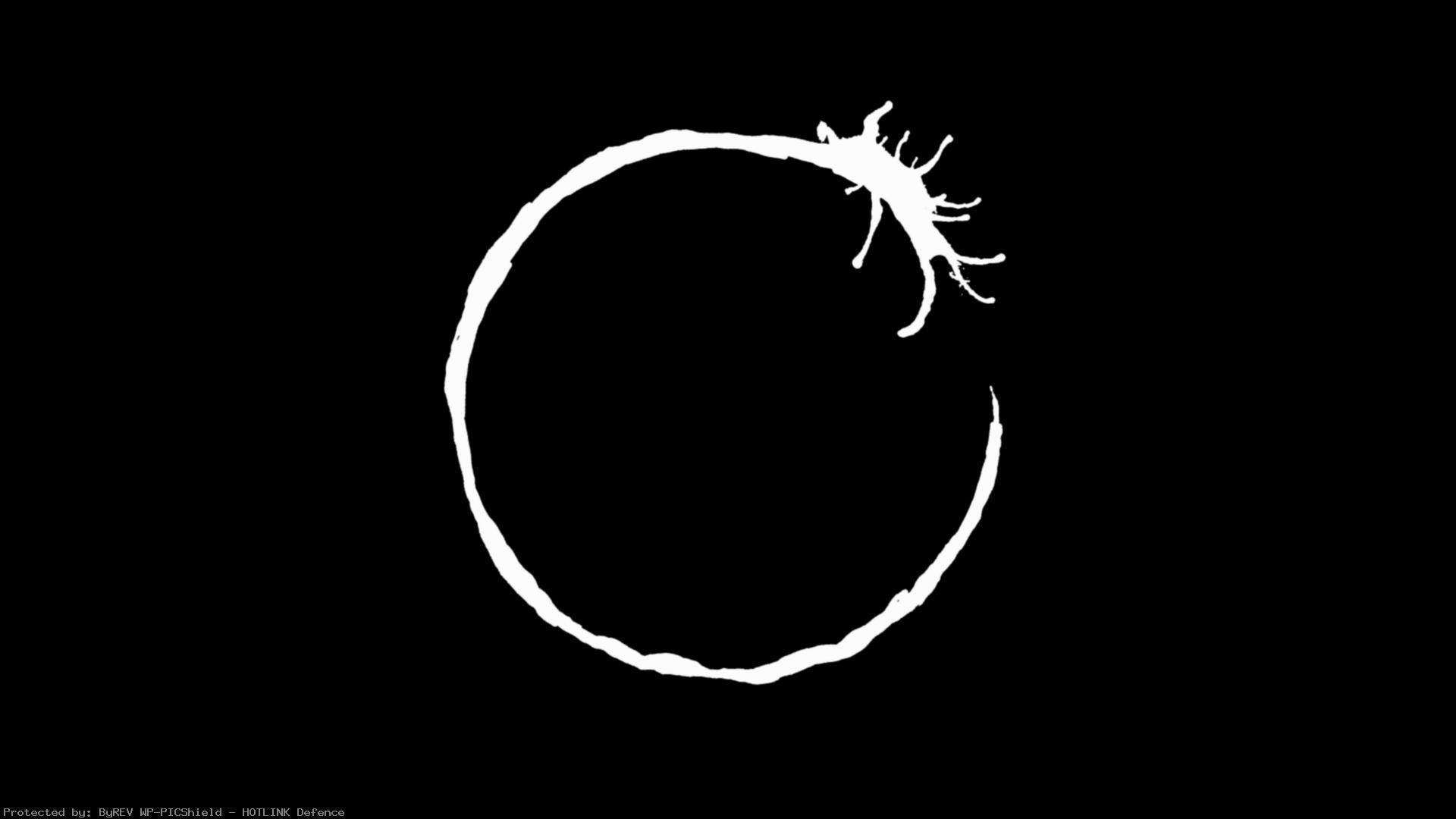 Arrival, Logogramma, Sfondo nero, Minimalista, Full HD, wallpaper per portatile