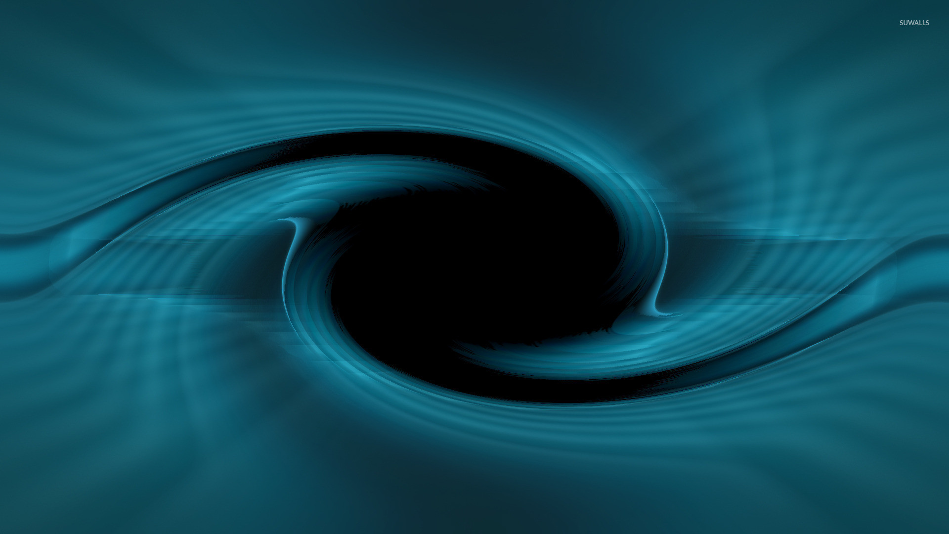 Buco nero, Vortice, Astratto, Turchese, Full HD, wallpaper per computer