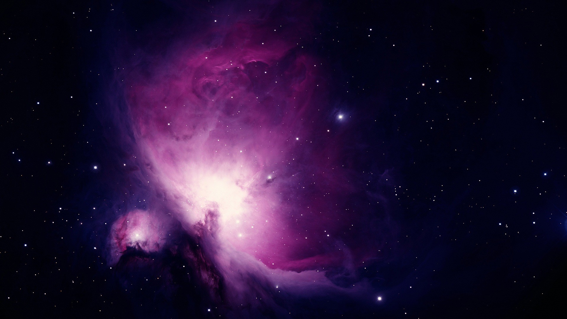 Nebulosa di Orione, Spazio, Stelle, Viola, 1920x1080, wallpaper desktop