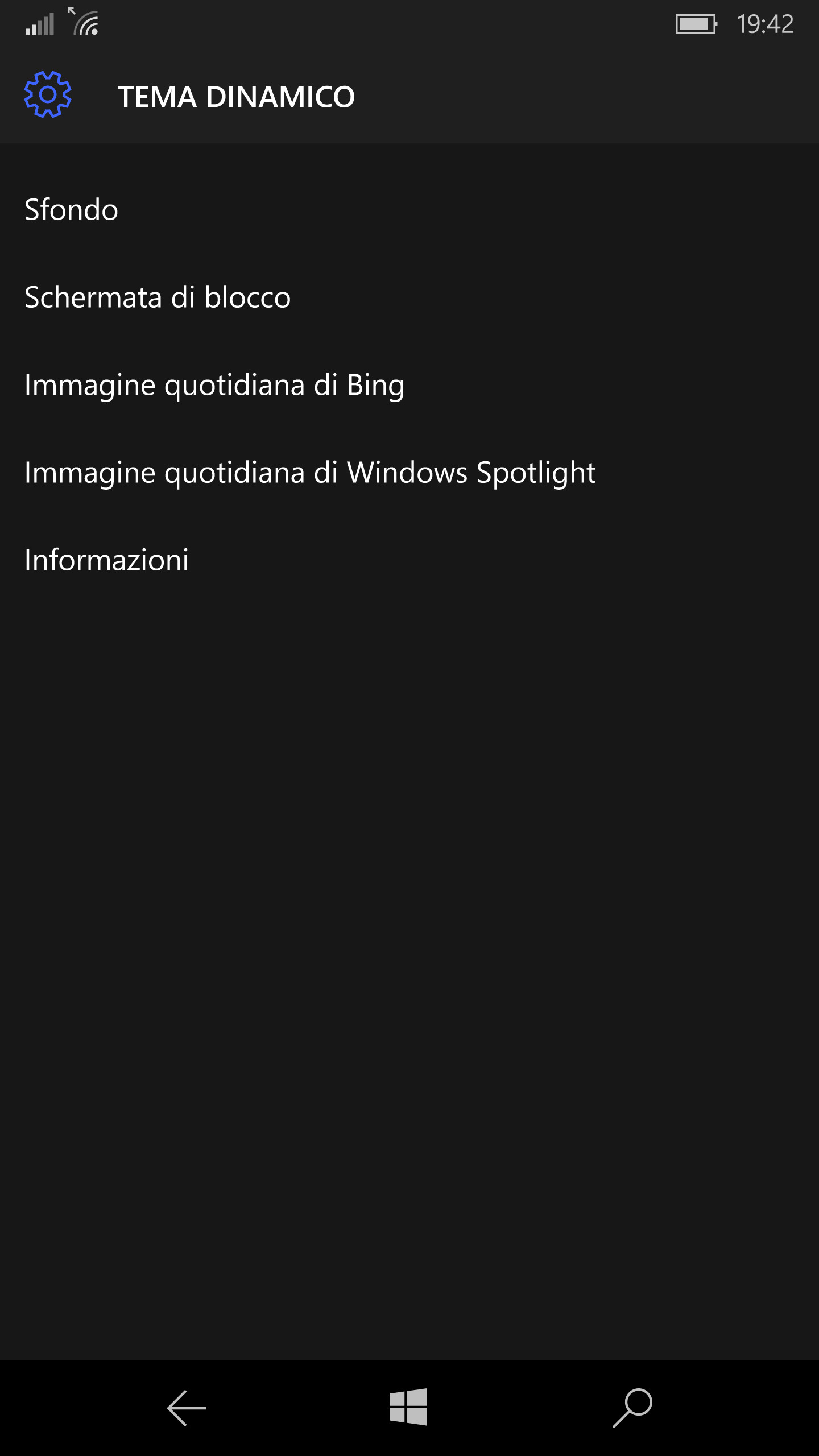 Ecco alcuni screen della versione per Windows Mobile., QHD+, schermata di blocco del cellulare