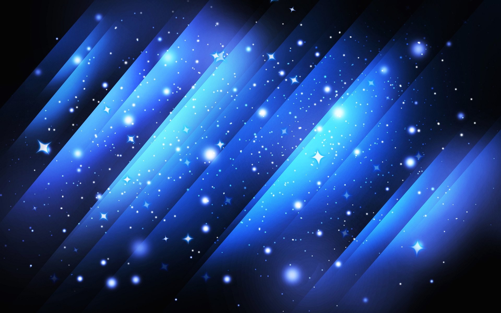 Stelle, Raggi di luce, Blu, Astratto, Full HD, sfondo desktop