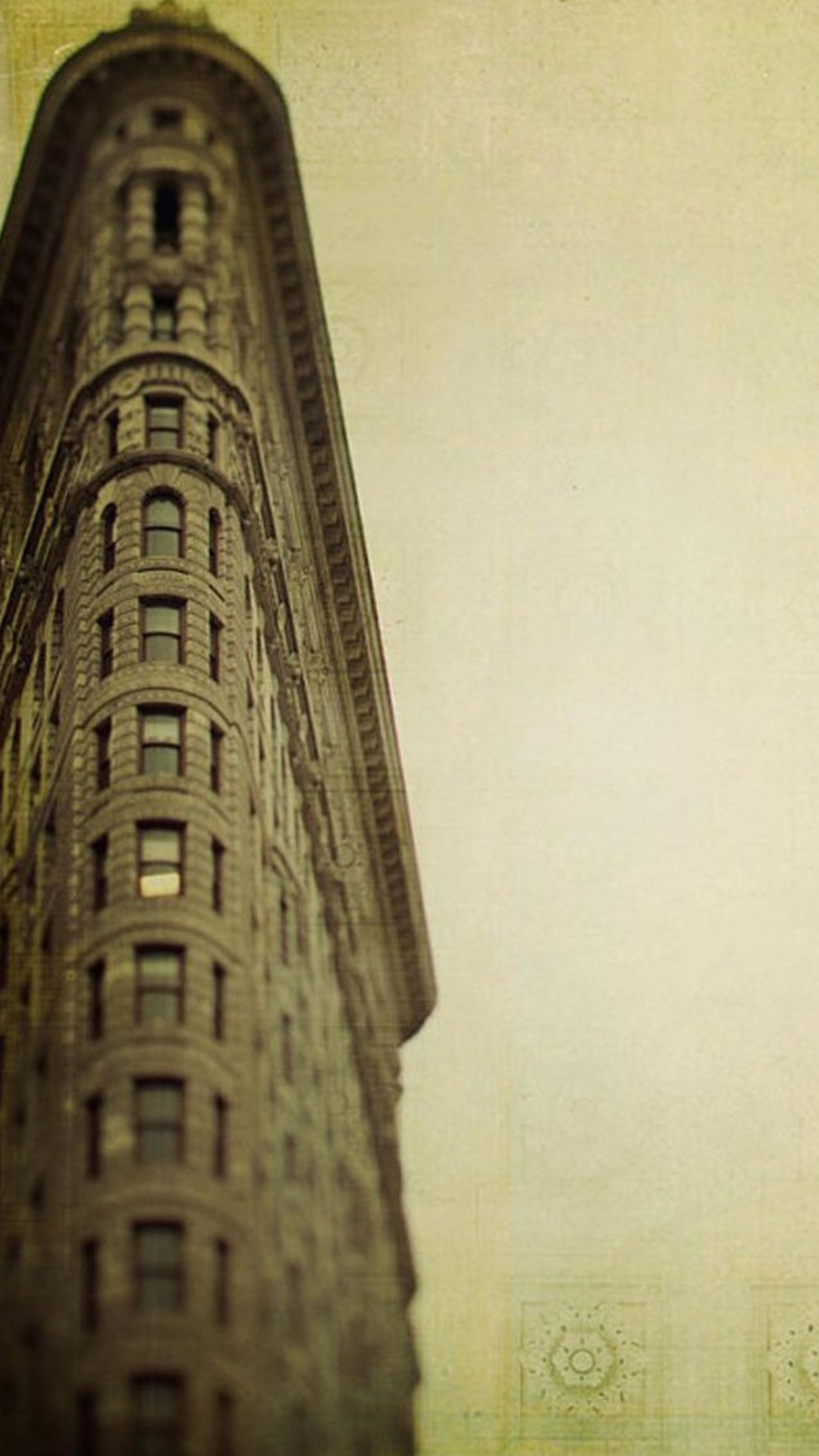 Flatiron Building, New York, Grattacielo, Vintage, Full HD, sfondo per smartphone