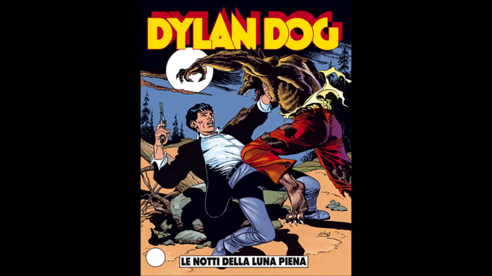 Dylan Dog, Le notti della luna piena, Lupo mannaro, Copertina, Claudio Villa, immagine di sfondo