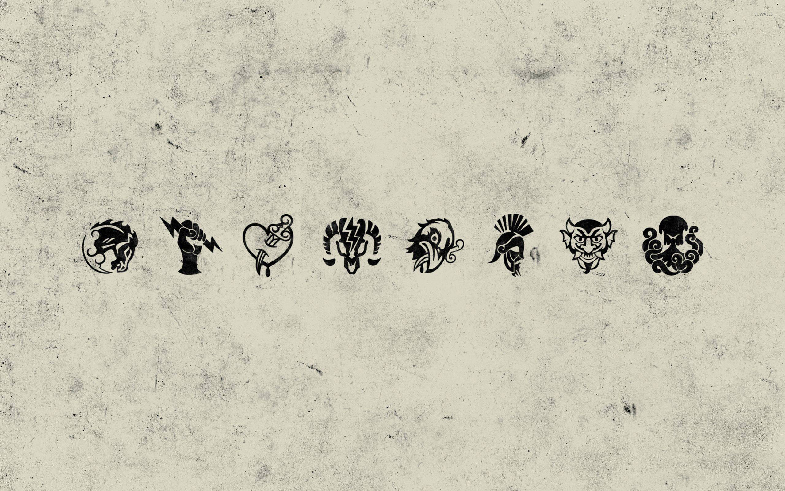 BioShock Infinite, Vigori, Simboli, Minimalismo, 16:10 2K, sfondo widescreen