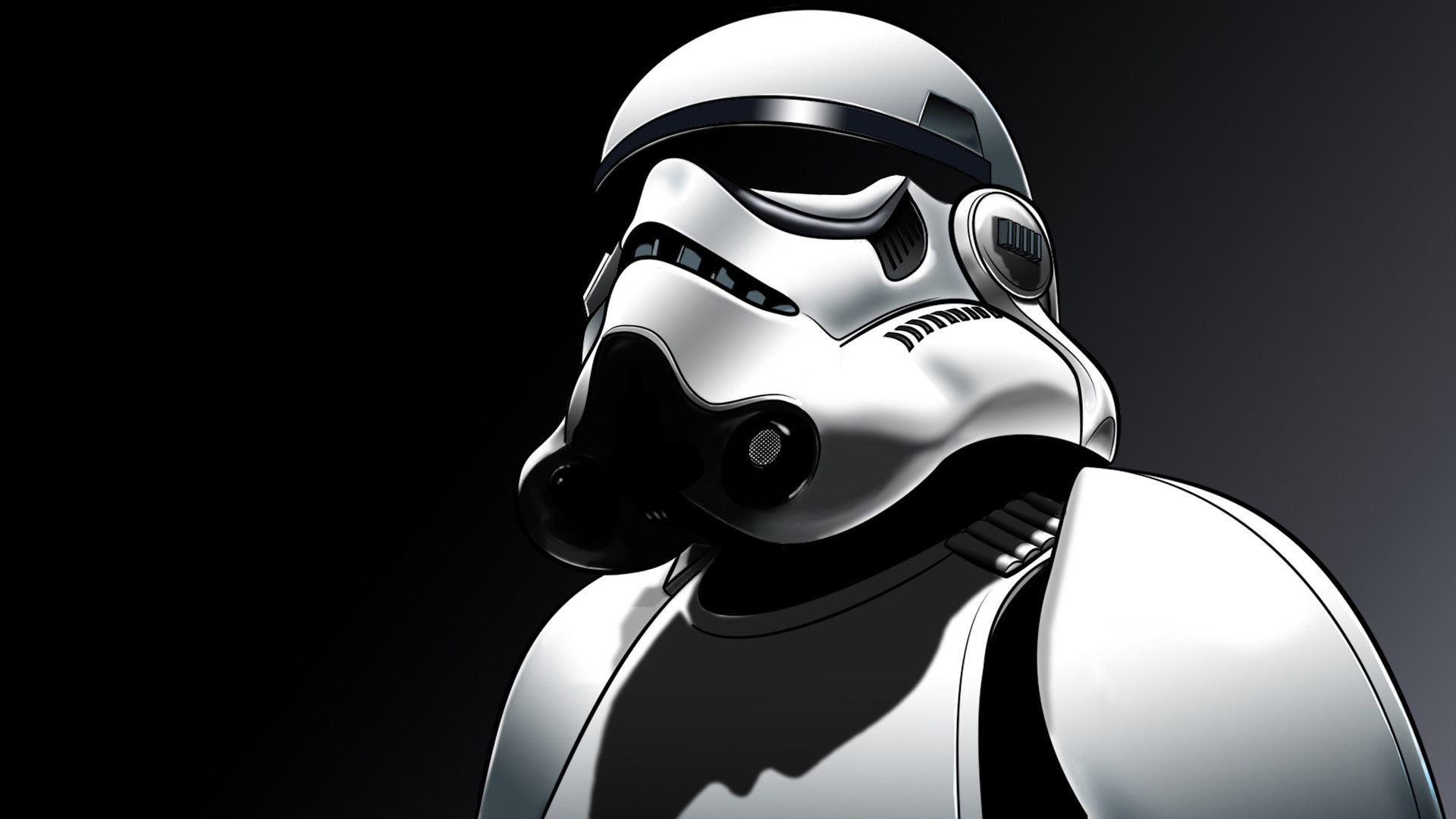 Stormtrooper, Star Wars, Casco, Bianco e nero, Full HD, sfondo desktop