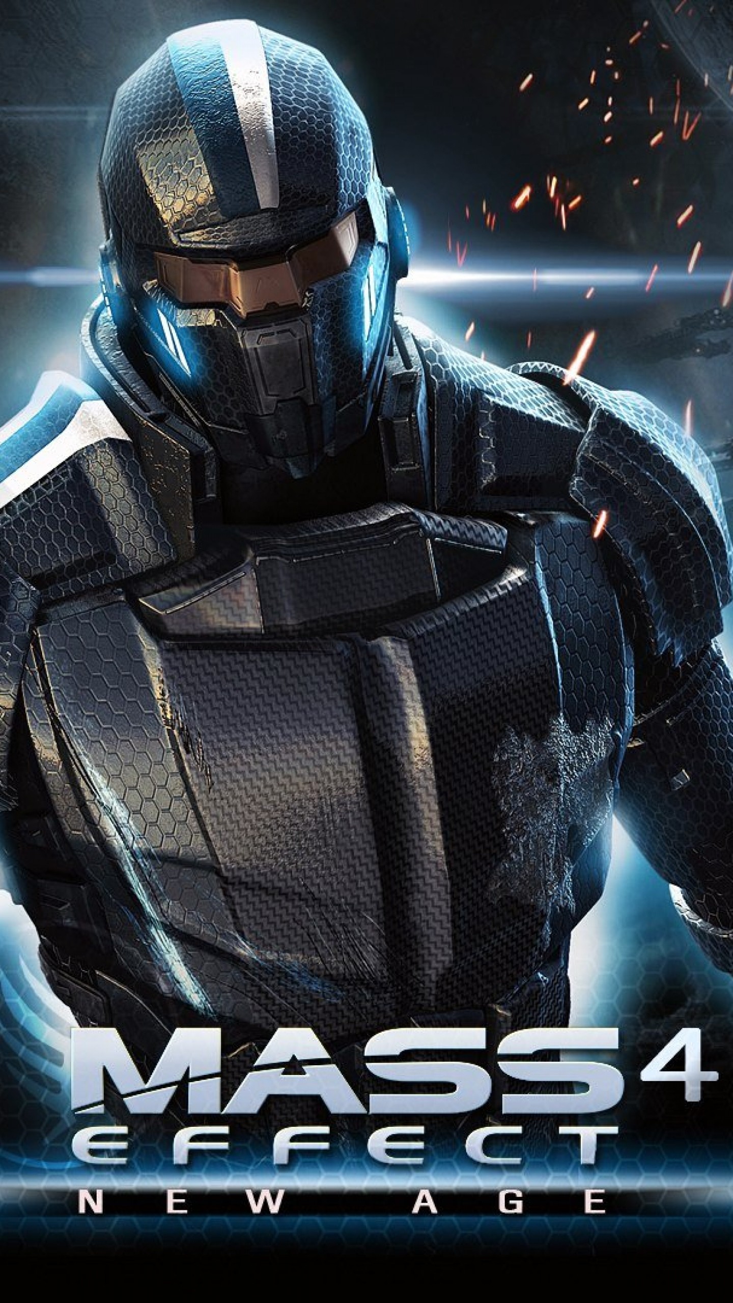 Mass Effect: Andromeda, Mass Effect 4, Armatura N7, Casco, Logo, sfondo schermata Home