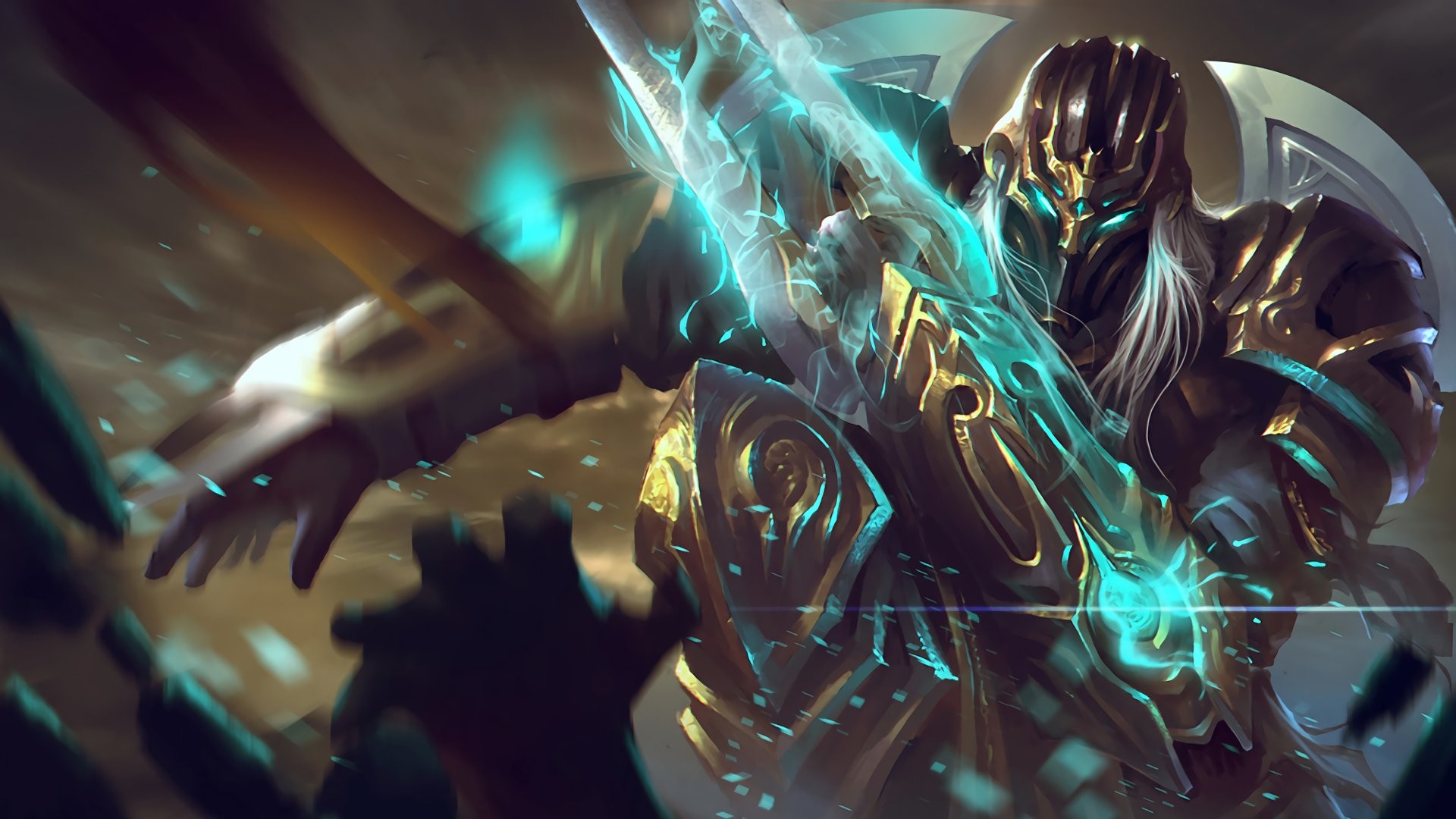 Jax, League of Legends, Armatura, Arte ufficiale, 16:9 Full HD, sfondo widescreen