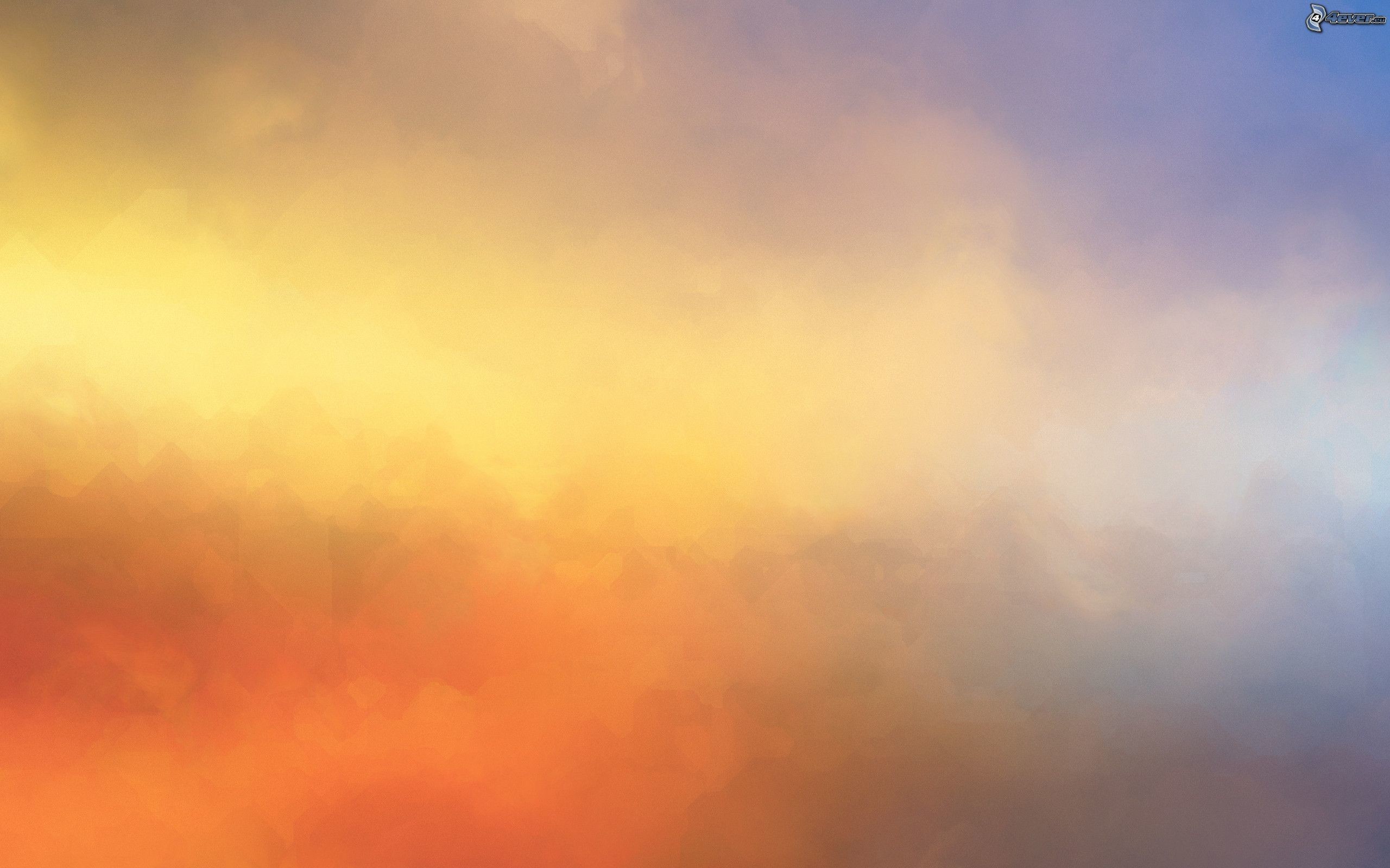 Nuvole, Cielo, Arancione, Effetto pittorico, 2560x1600, sfondo per PC
