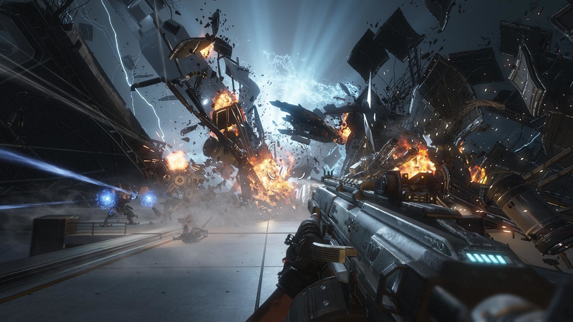 Titanfall 2, Prima persona, Esplosioni, Battaglia, Full HD, sfondo per portatile