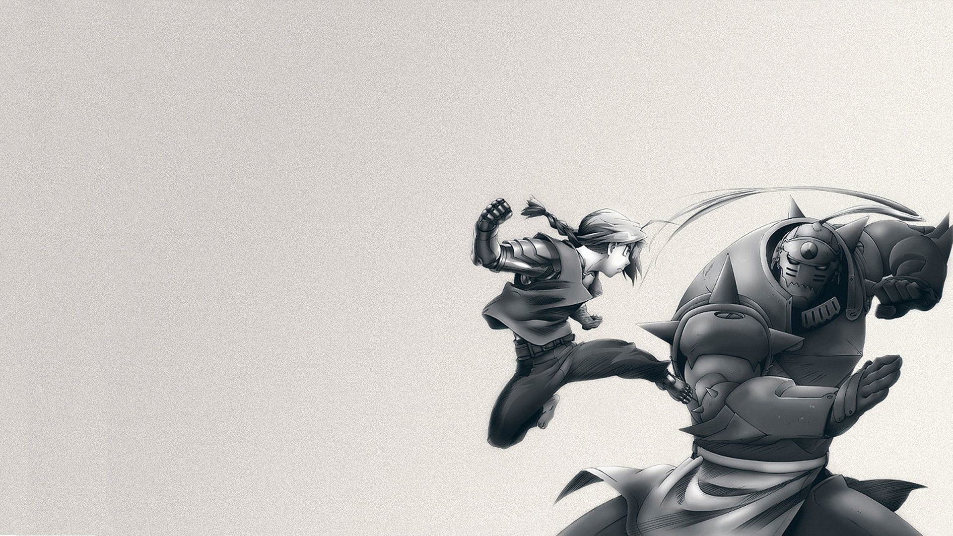 Edward Elric, Alphonse Elric, Fullmetal Alchemist, Combattimento, sfondo 16:9 Full HD
