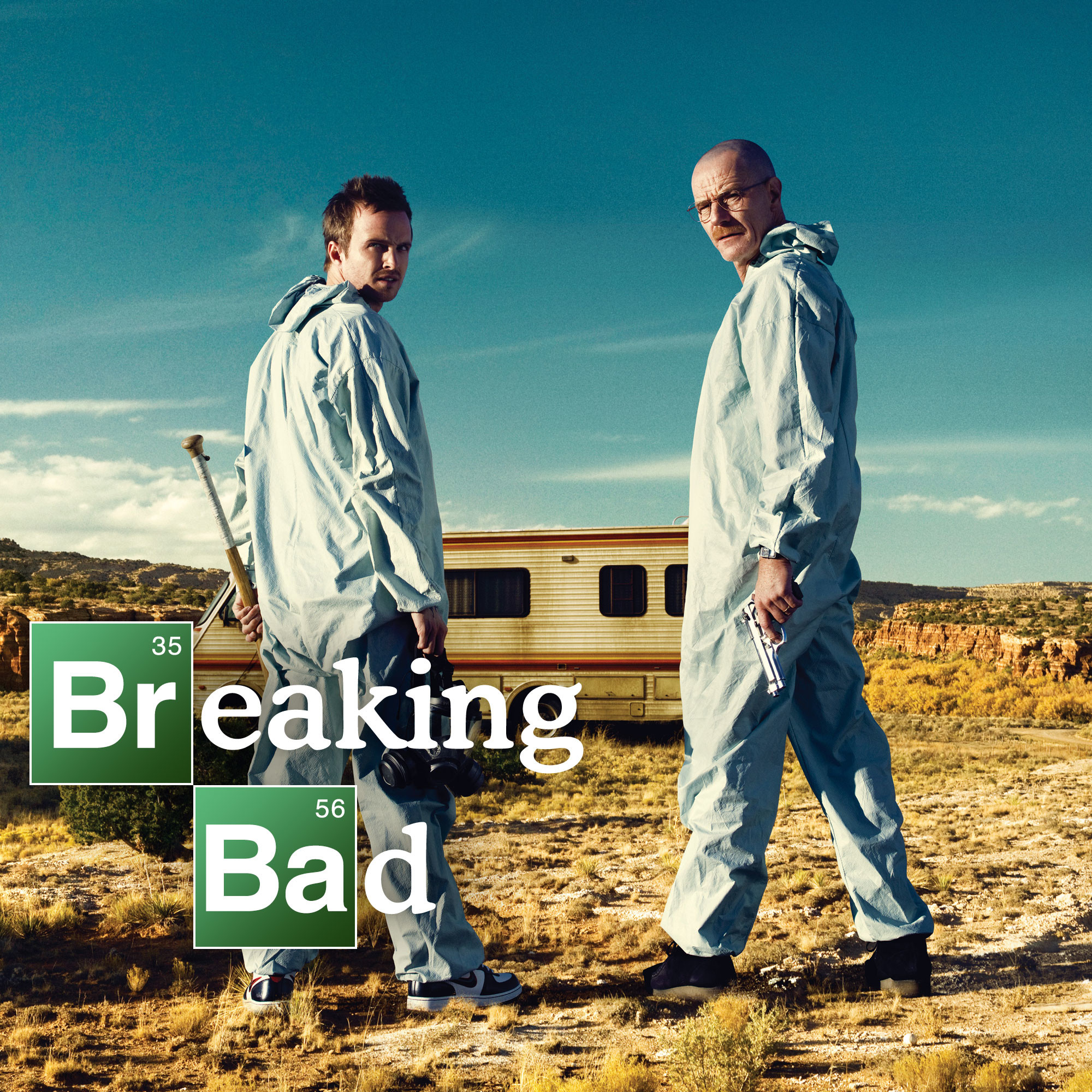Walter White, Jesse Pinkman, Breaking Bad, Logo, Deserto, sfondo per iPad e tablet