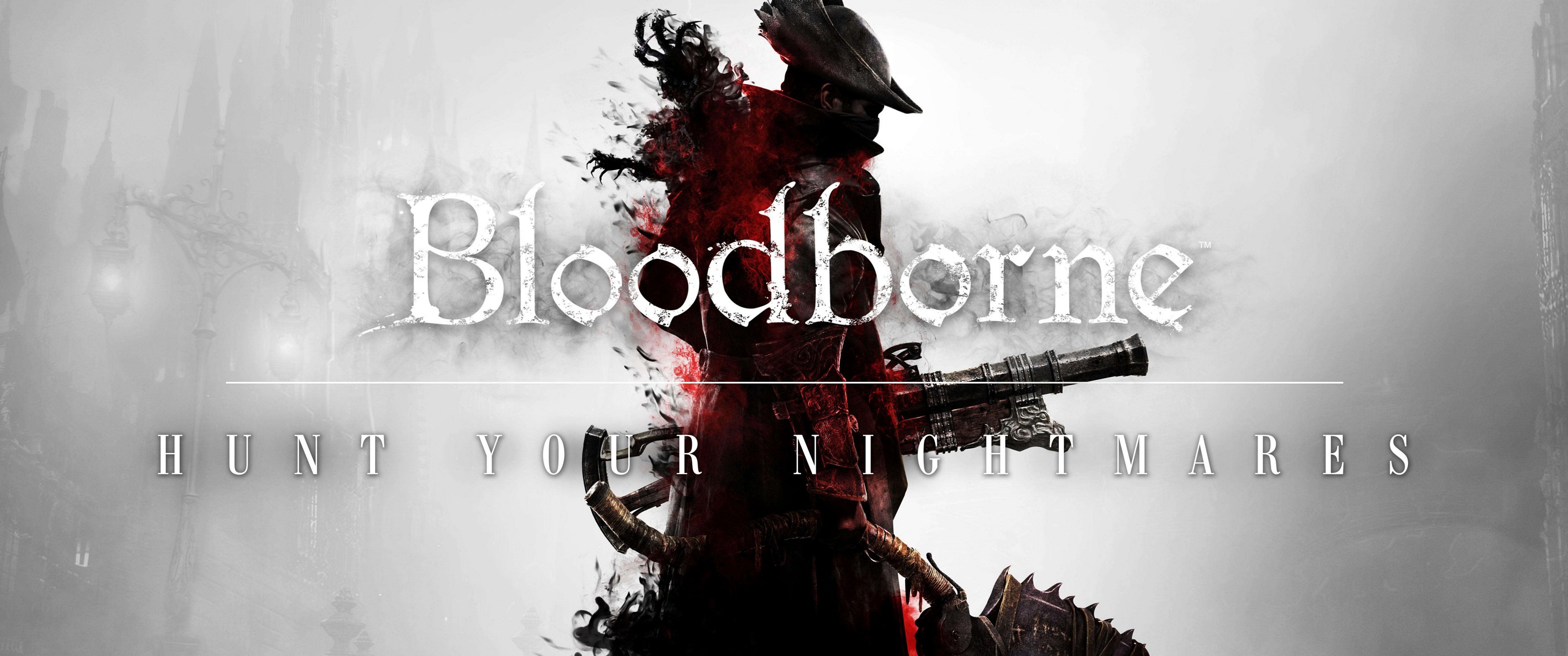 Bloodborne, Hunt Your Nightmares, Logo, Cacciatore, 2K 1440p, sfondo desktop