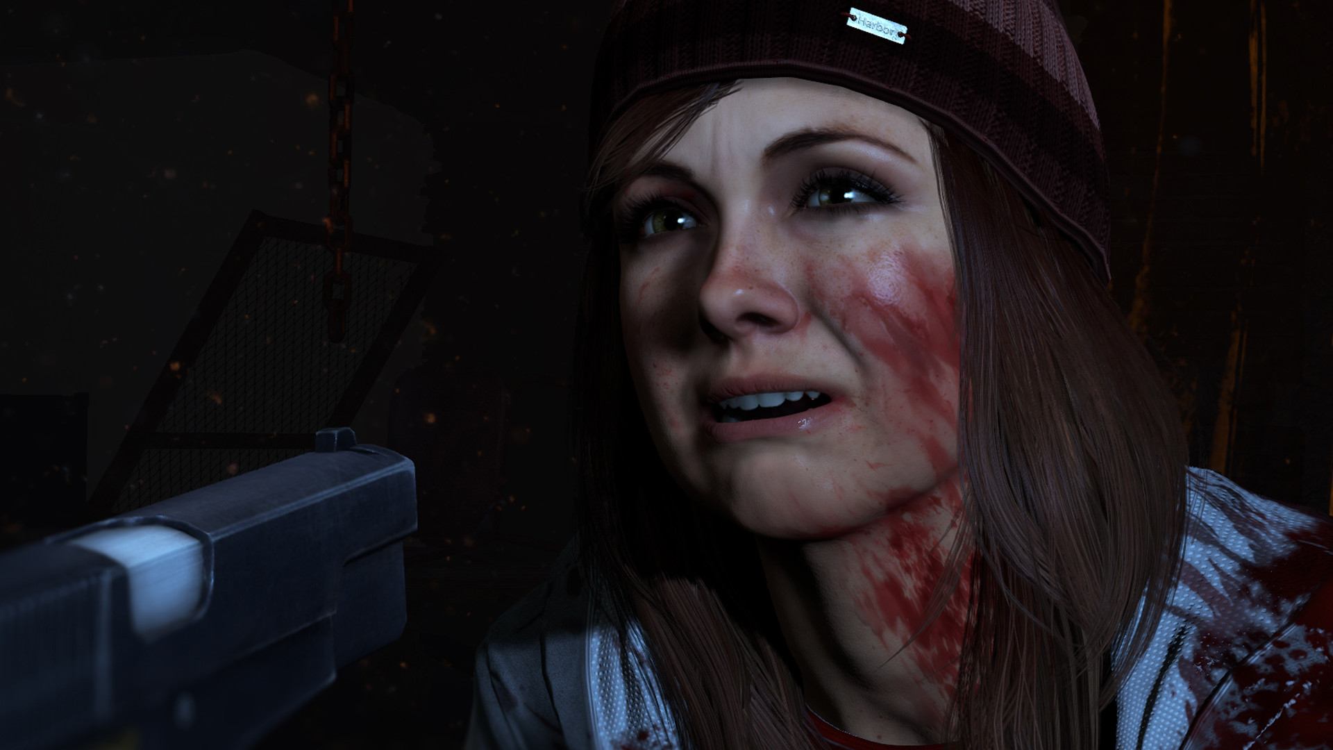 Until Dawn, Ashley, Pistola, Sangue, Paura, 1920x1080, sfondo per PC