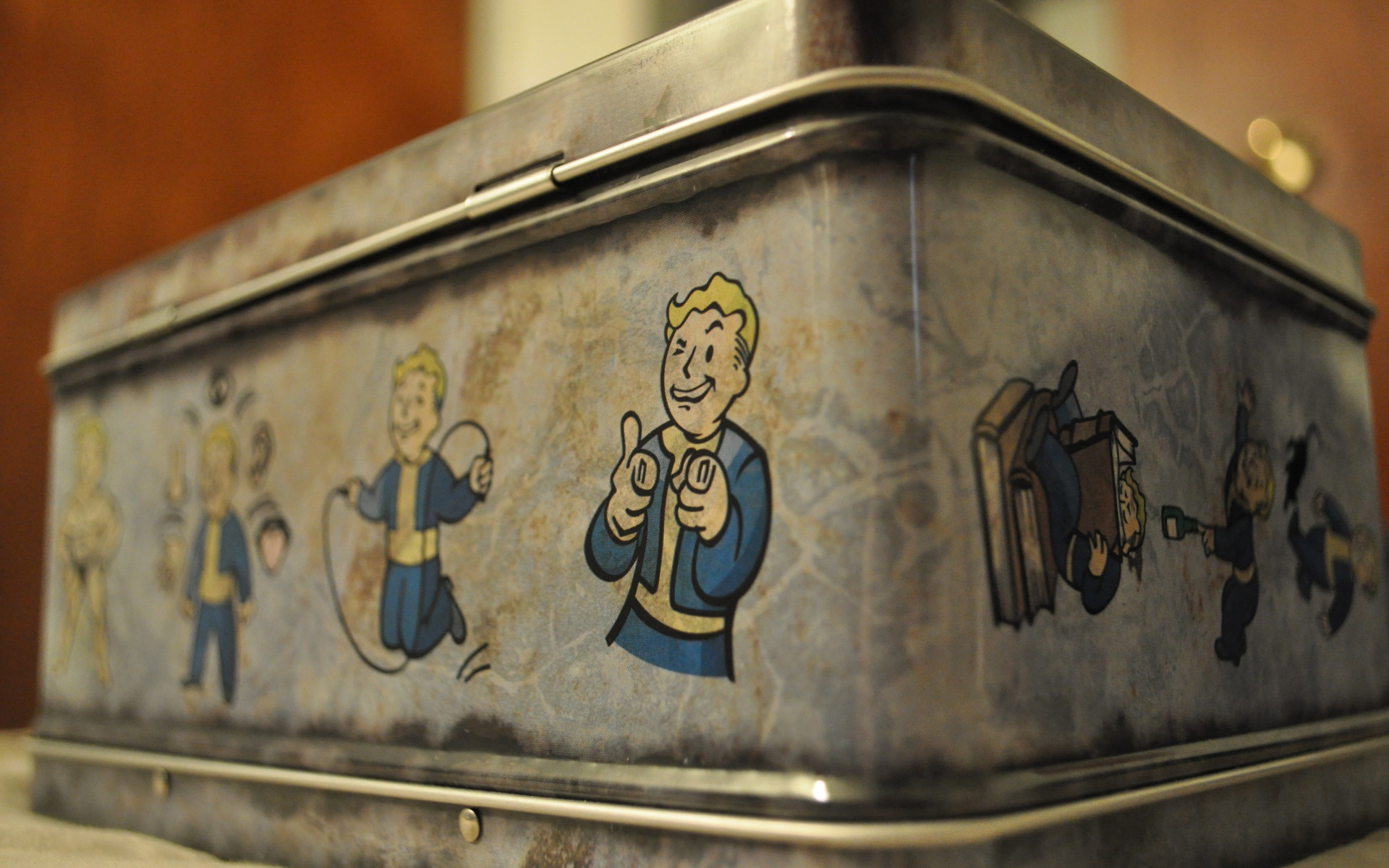 Fallout 4, Vault Boy, Scatola di latta, Gadget, 16:10 Full HD, sfondo widescreen