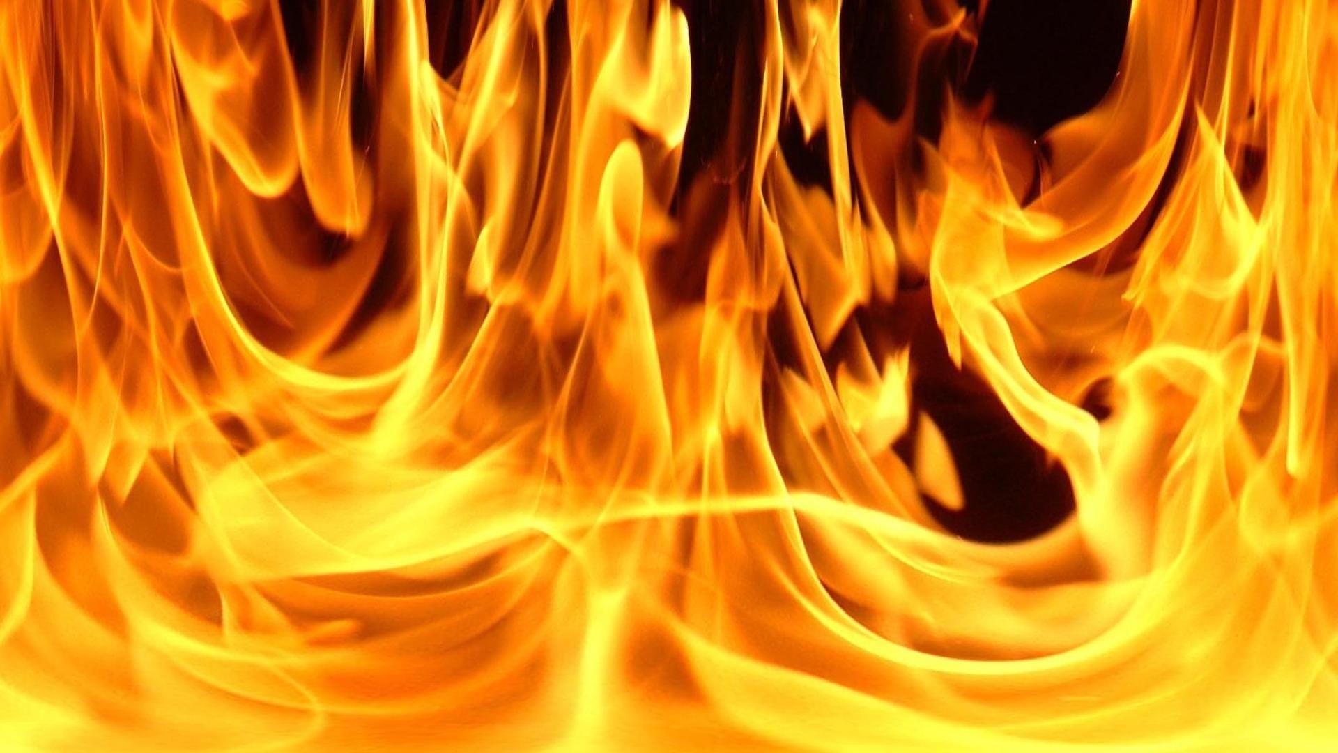 Fiamme, Fuoco giallo, Primo piano, Arancione, Full HD 1080p, sfondo desktop