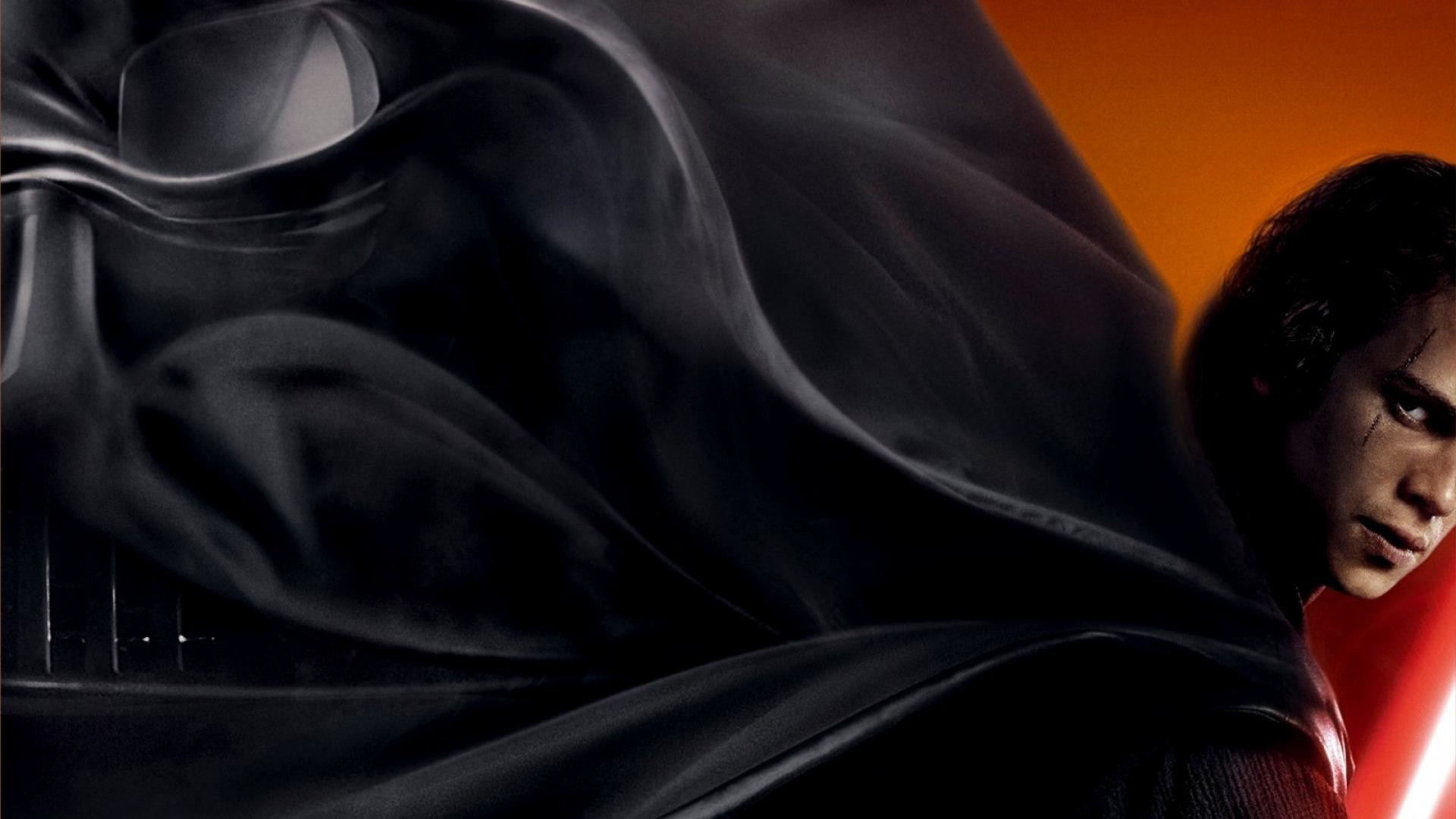 Anakin Skywalker, Darth Vader, Hayden Christensen, Star Wars, Spada laser rossa, sfondo 1080p