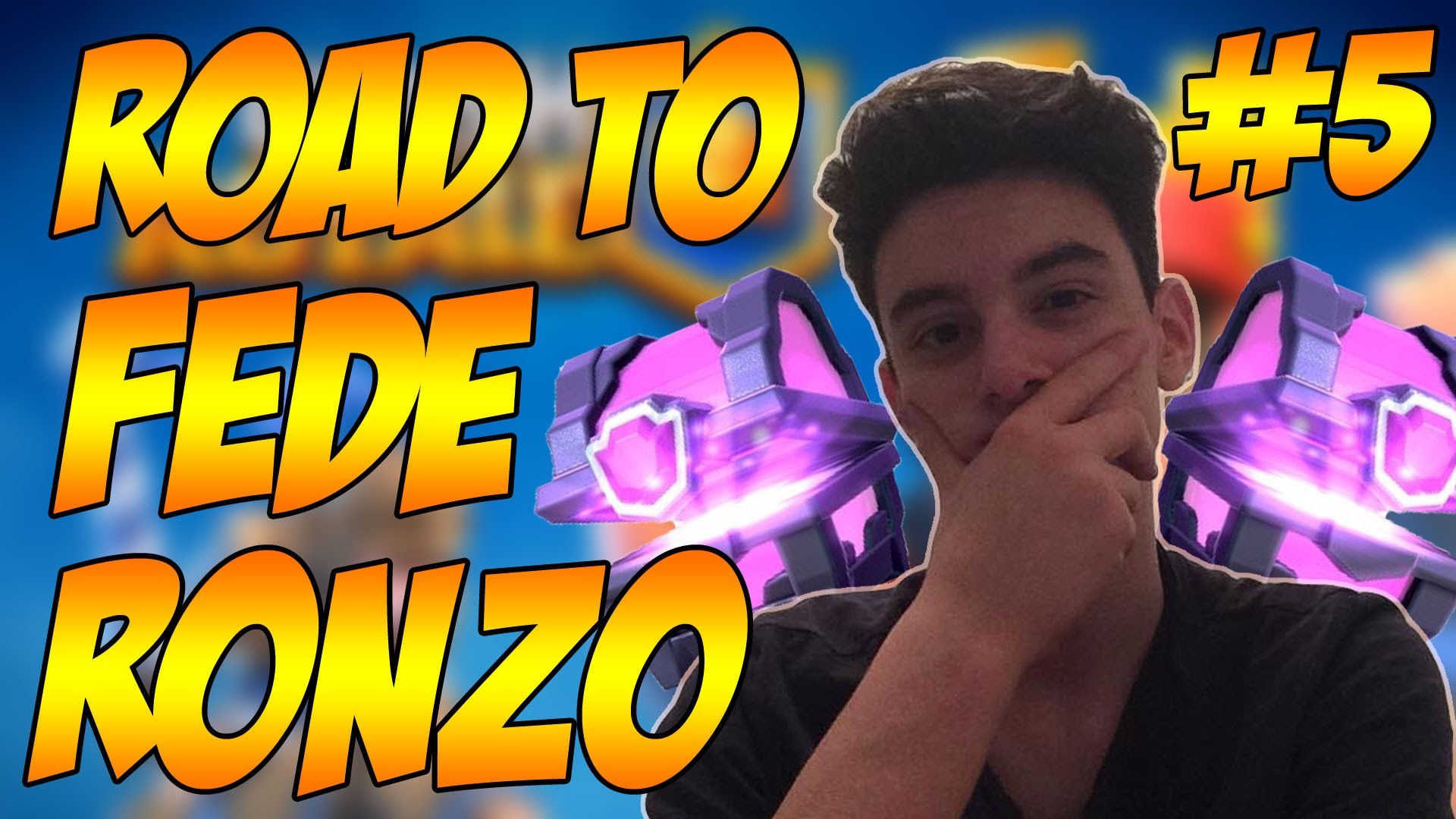 Clash Royale, Road to Fede Ronzo, Bauli magici, YouTuber, Giallo, sfondo desktop 1920x1080