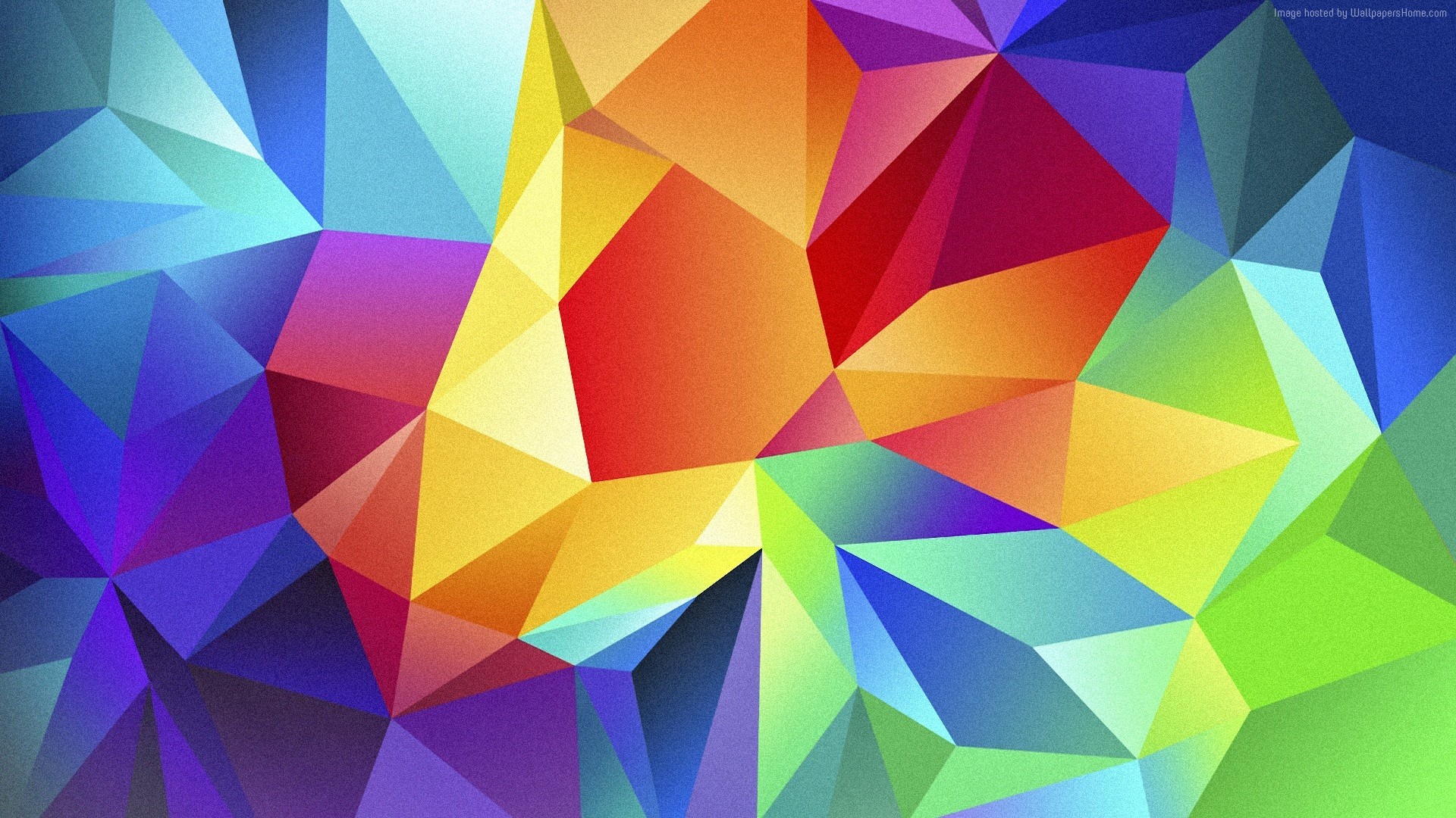 Low poly, Triangoli, Multicolore, Full HD, sfondo per PC e portatile