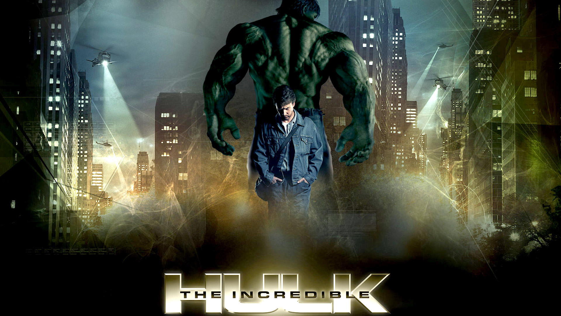 Hulk, L'incredibile Hulk, Bruce Banner, Edward Norton, Città, Full HD 1080p, sfondo desktop