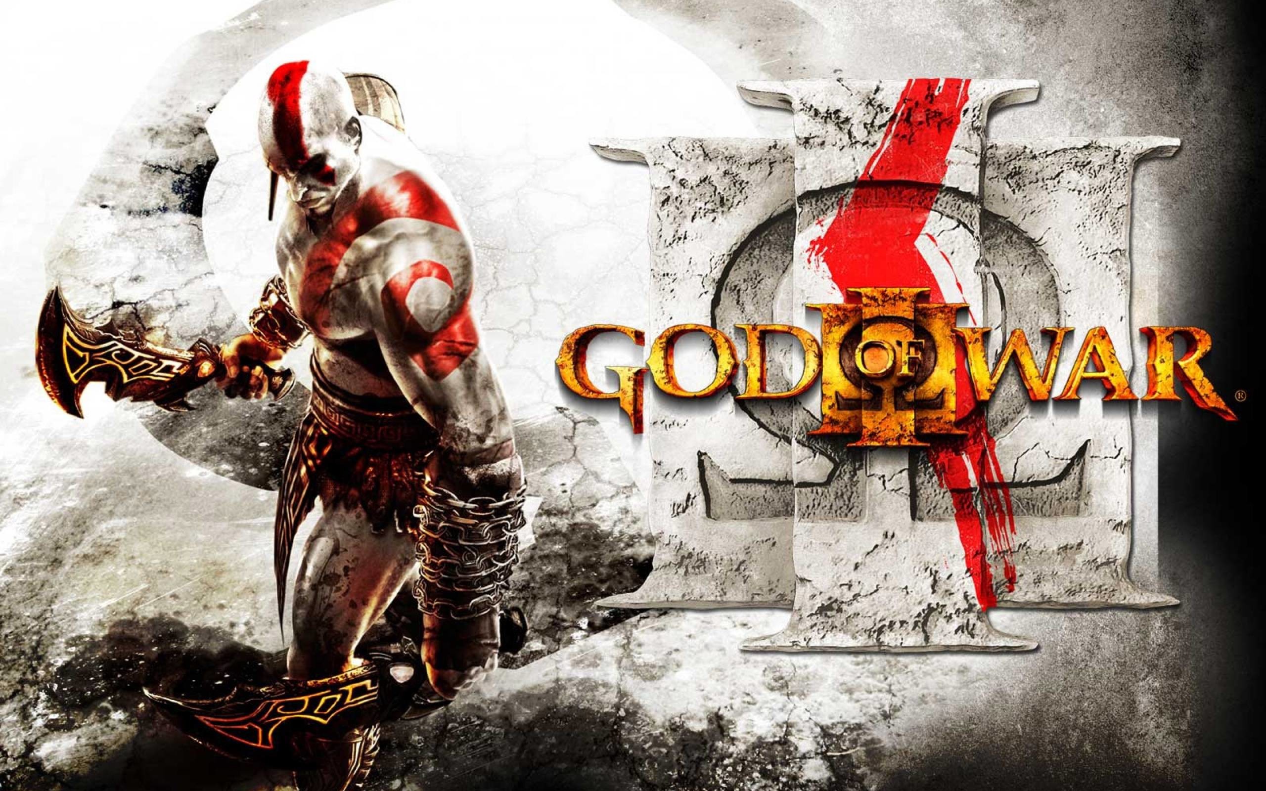 Kratos, God of War III, Logo, Lame del Caos, 2560x1600, sfondo MacBook Pro