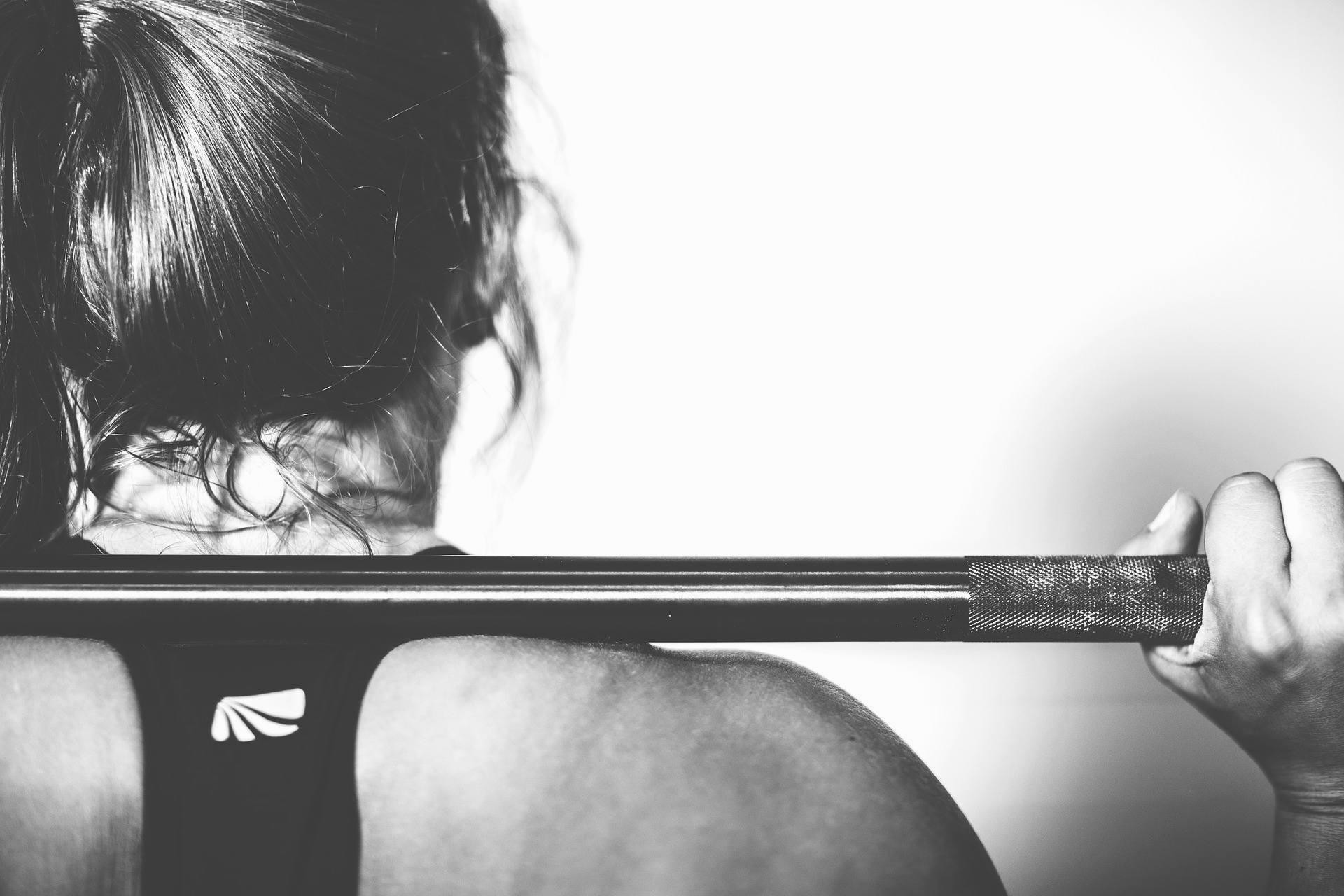 Bilanciere, Back squat, Bianco e nero, Full HD, sfondo desktop