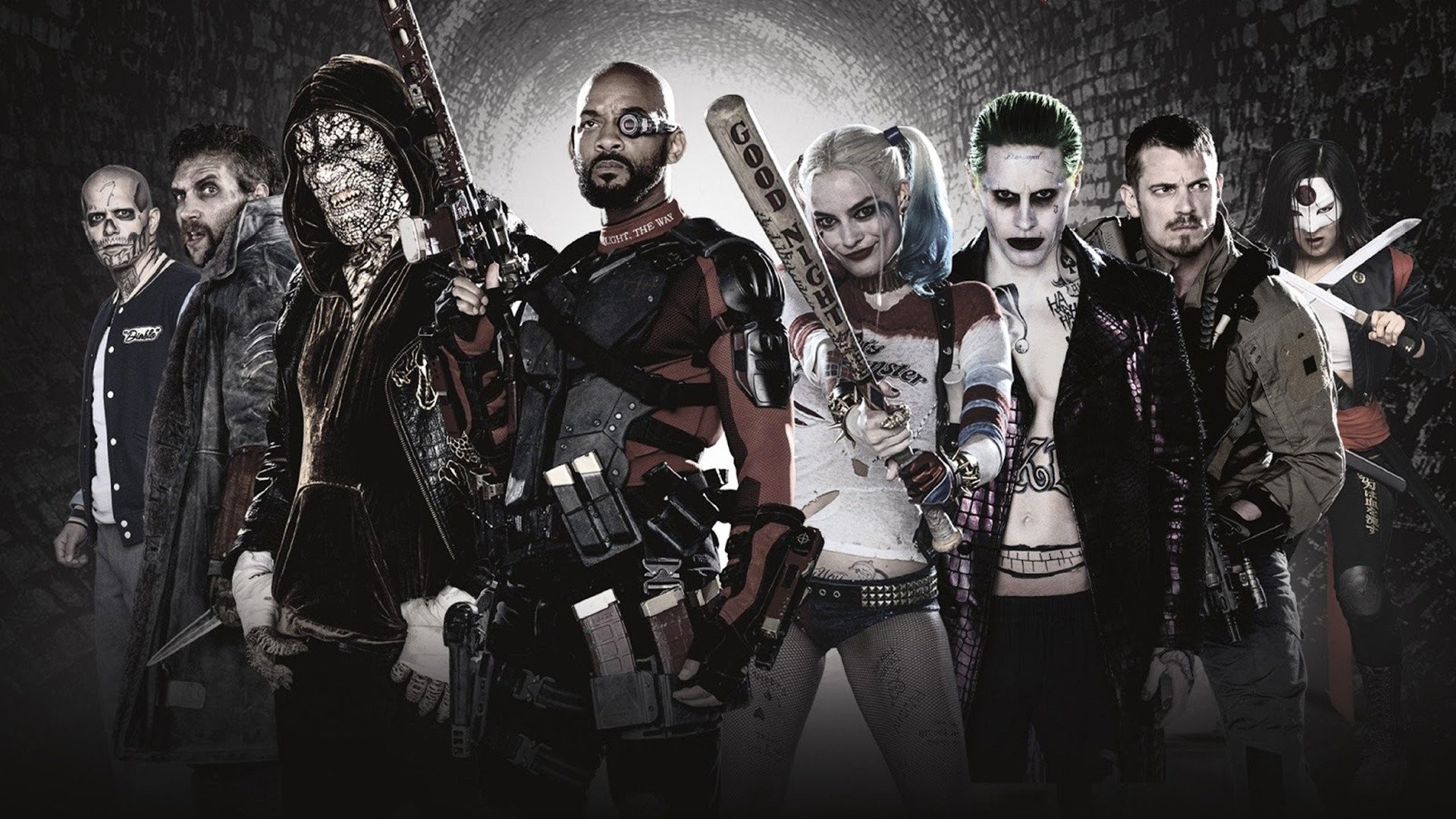 Suicide Squad, Harley Quinn, Joker, Deadshot, Killer Croc, Cast, sfondo Full HD per computer