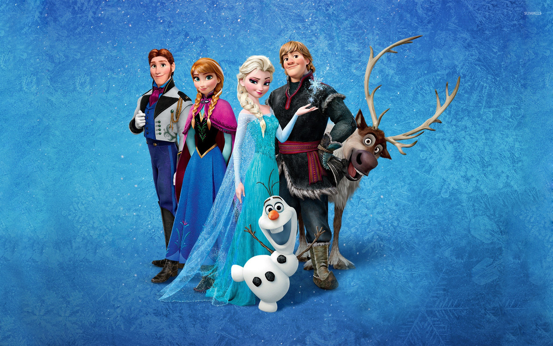 Frozen - Il regno di ghiaccio, Elsa, Anna, Kristoff, Olaf, Sven, Hans, sfondo per portatile