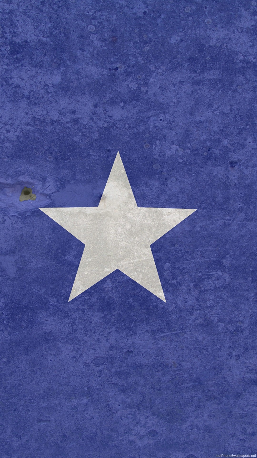 Stella bianca, Sfondo blu, Texture, Minimalismo, Full HD, schermata di blocco iPhone 6S