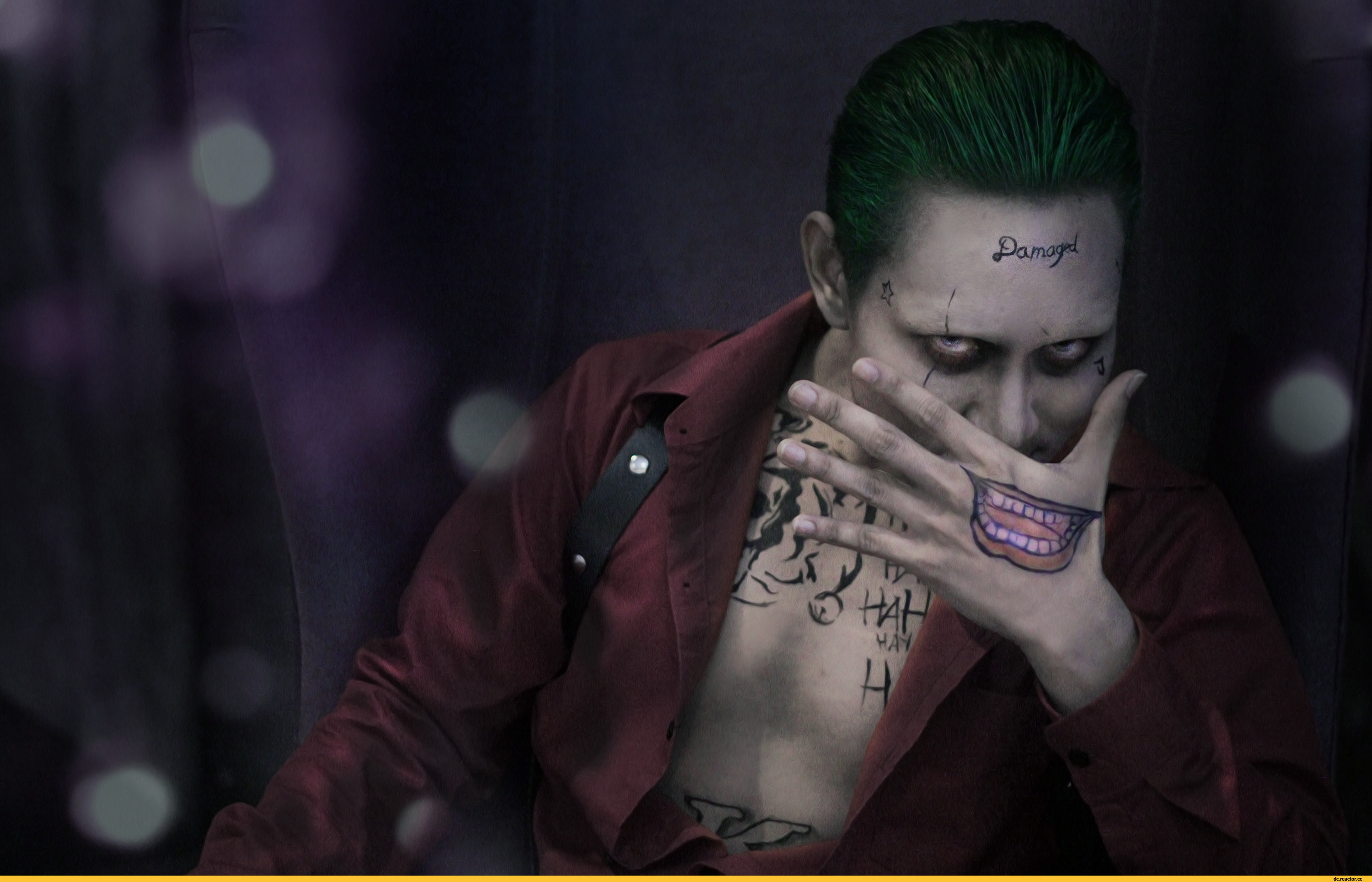 Joker, Jared Leto, Suicide Squad, Tatuaggio mano, 2K, wallpaper per computer