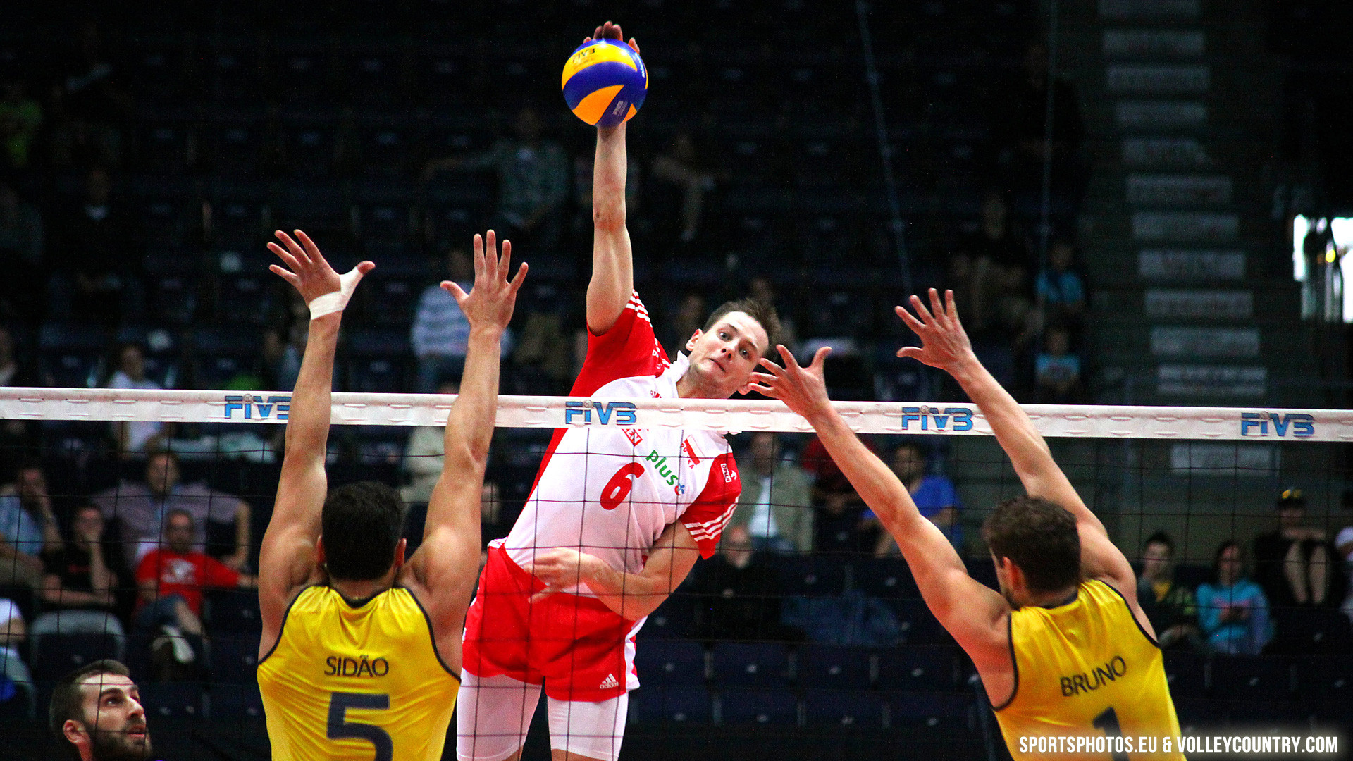 Pallavolo, Polonia, Brasile, Schiacciata, FIVB, Full HD 1080p, sfondo desktop